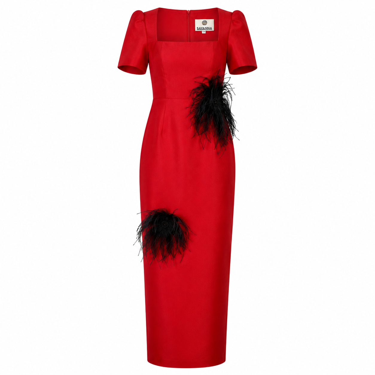 Amahle Feather Embellished Dress