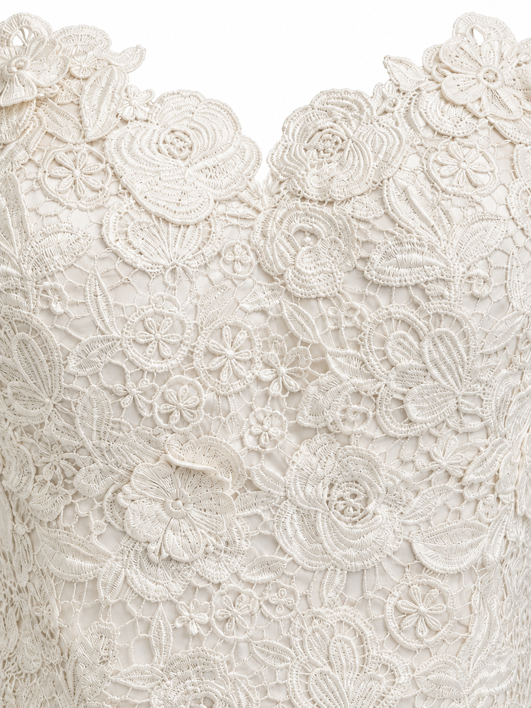 Lace Sweetheart Corset Crop Top