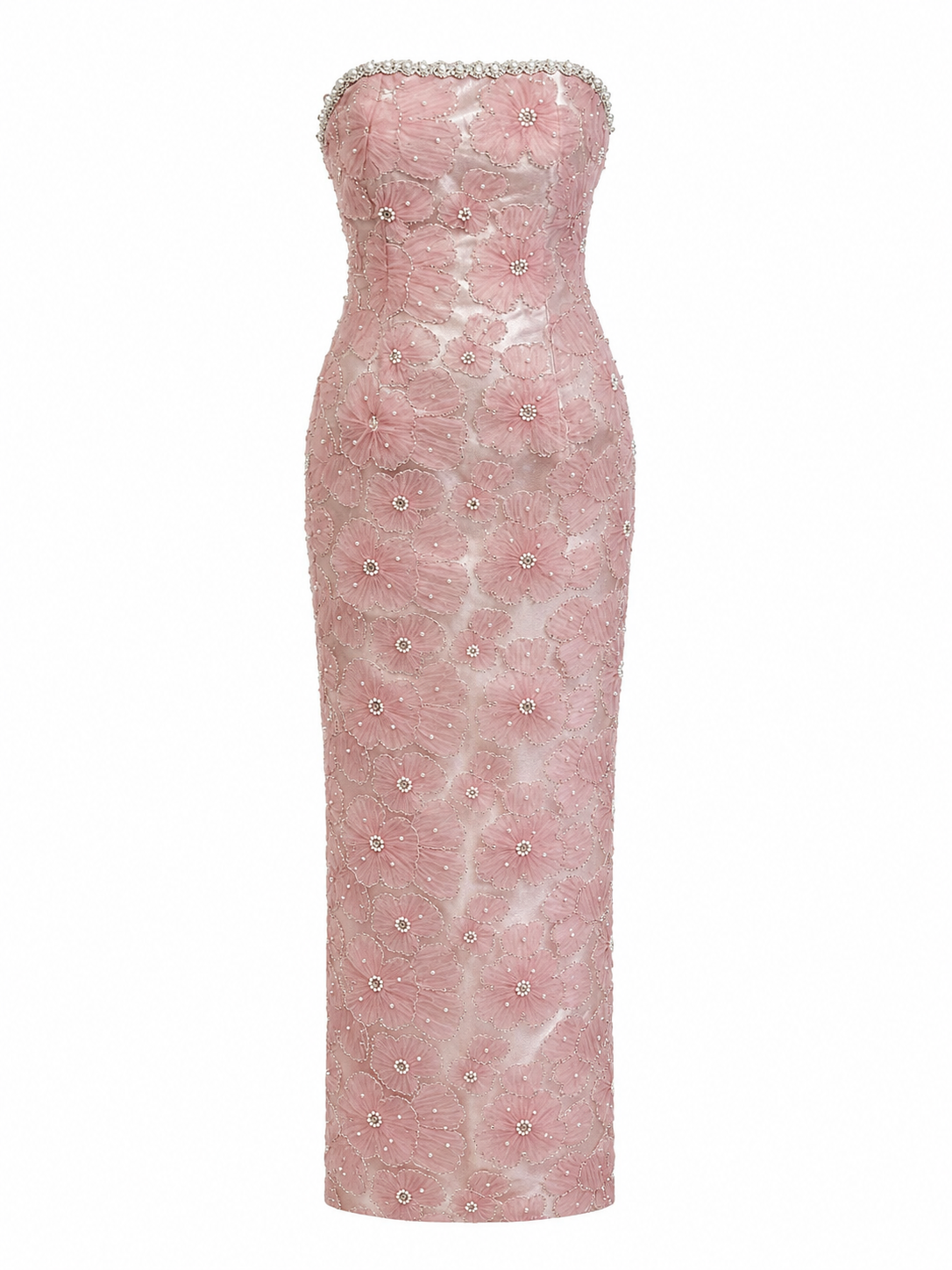 Pearl Bloom Pencil Cocktail Dress