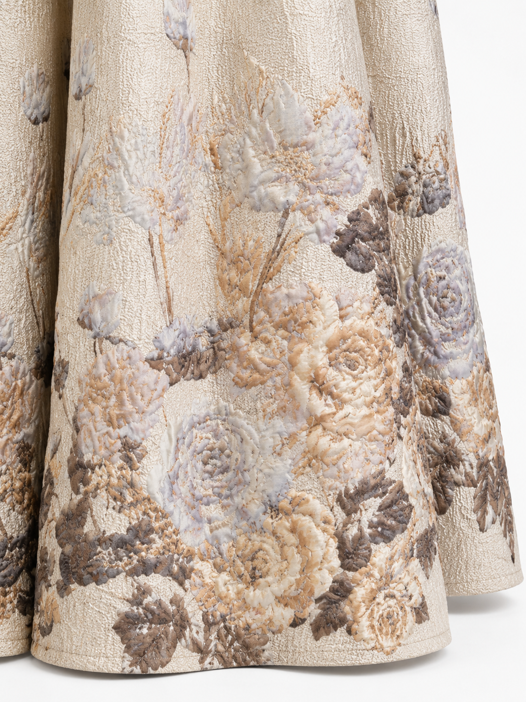 Floral Brocade Maxi Skirt