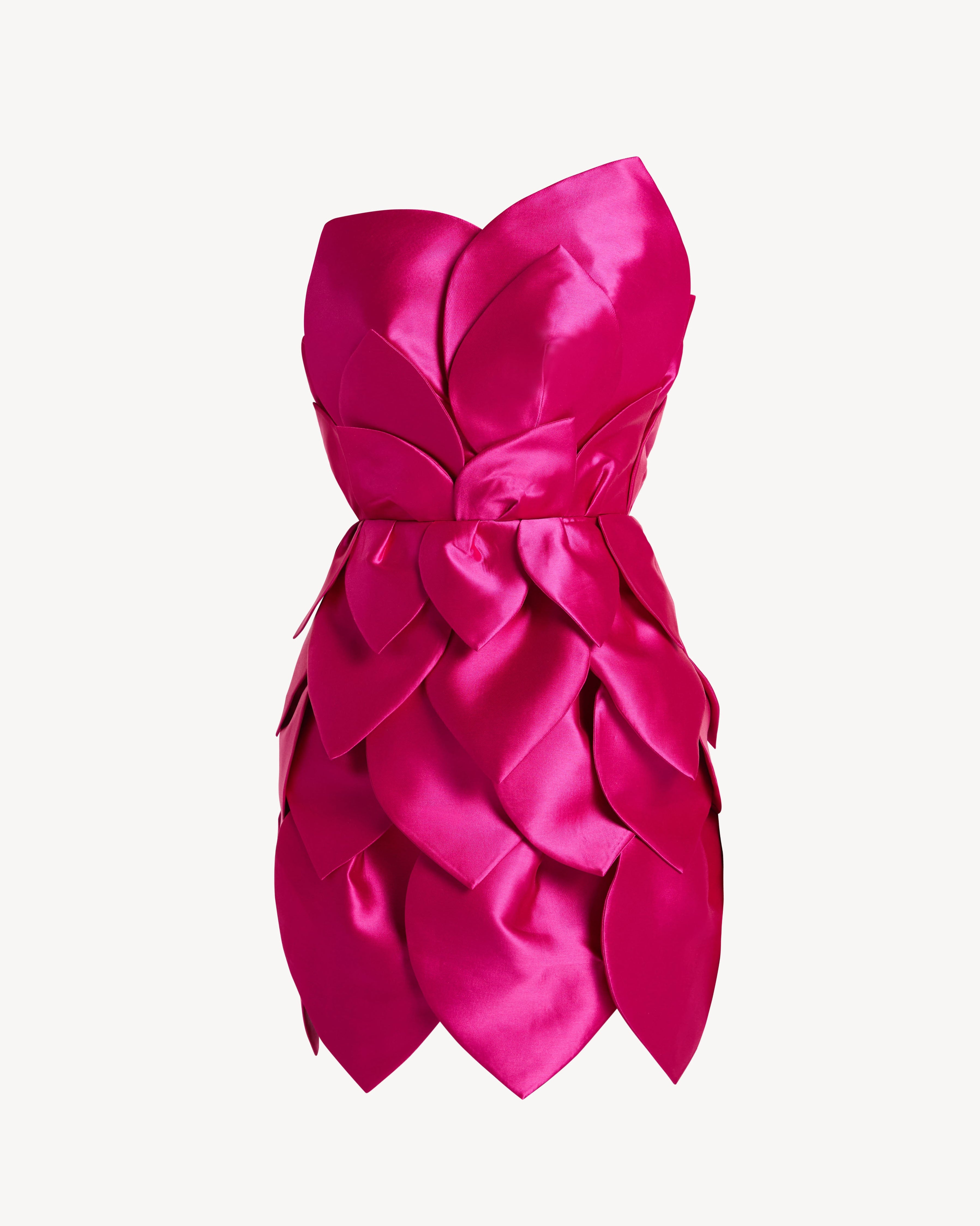 Leaf Appliqué Corset Sweetheart Mini Dress