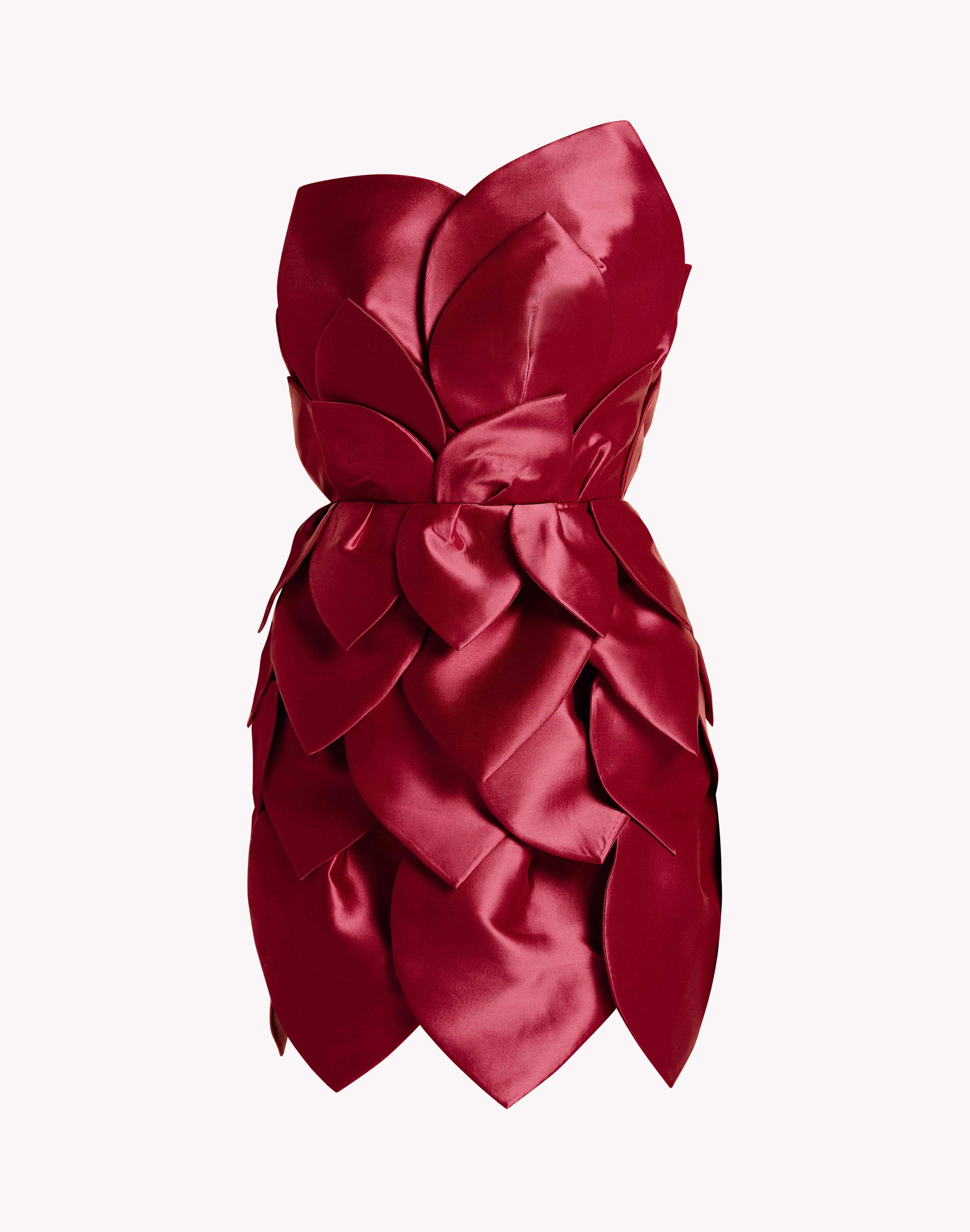 Leaf Appliqué Corset Sweetheart Mini Dress