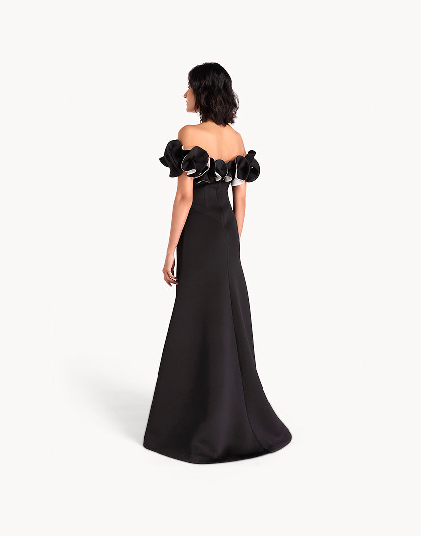 Floral Off Shoulder Maxi Dress