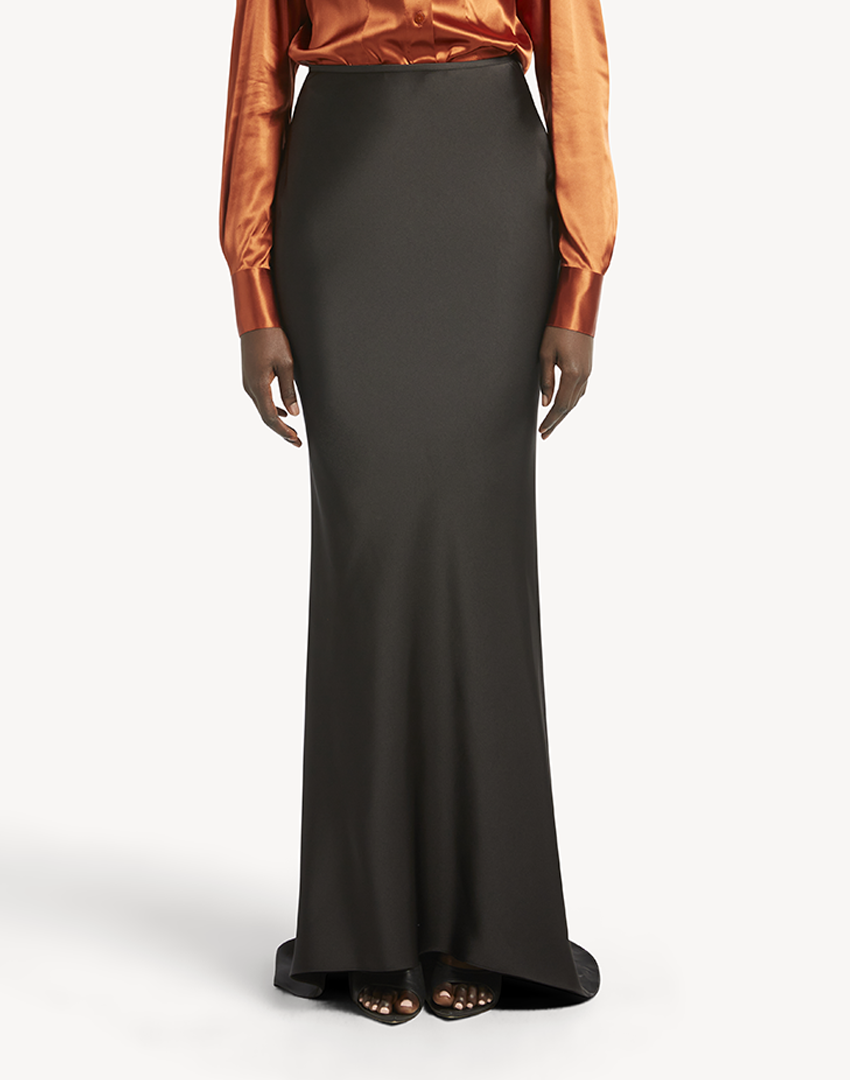 Satin Mermaid Maxi Skirt