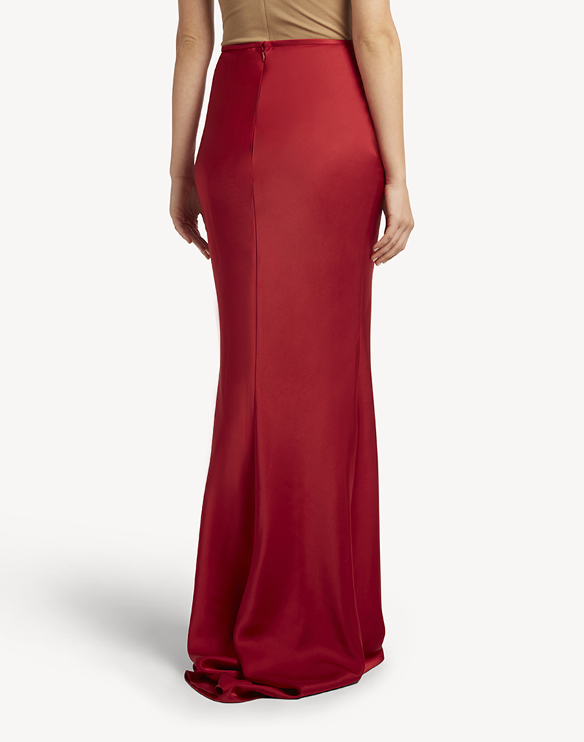Satin Mermaid Maxi Skirt