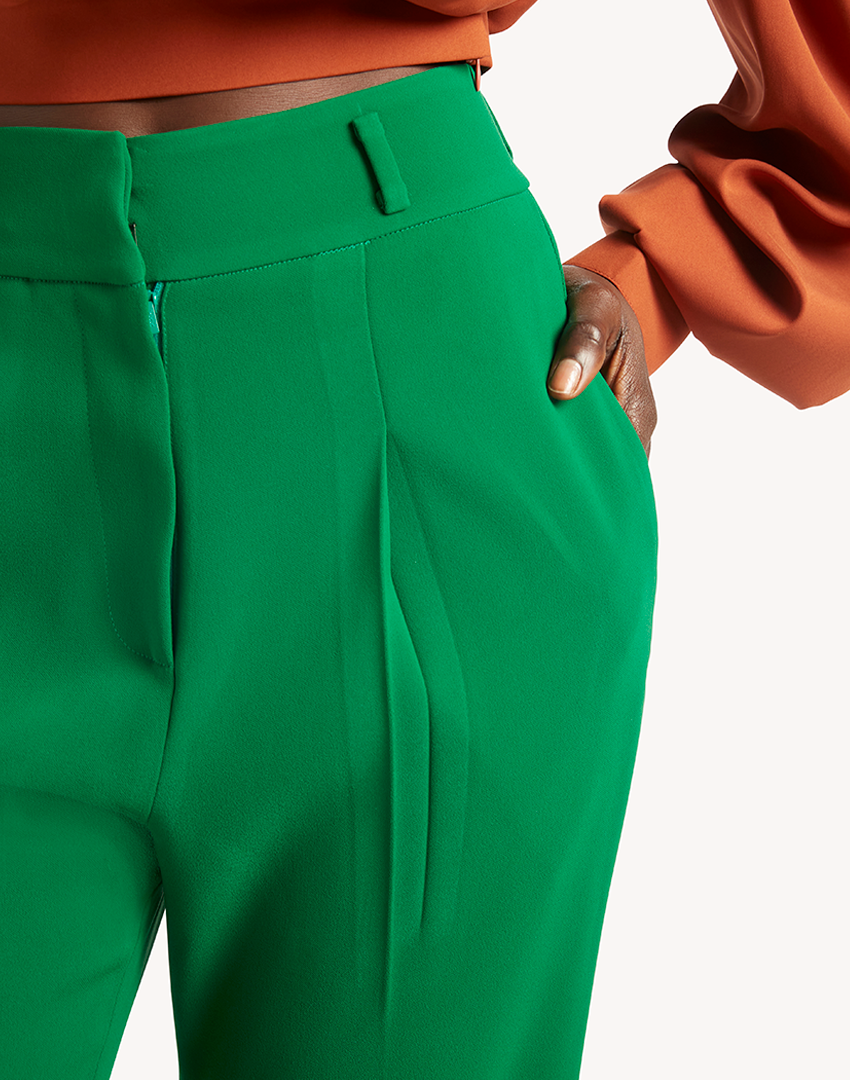 Lou High Waisted Pants- Green