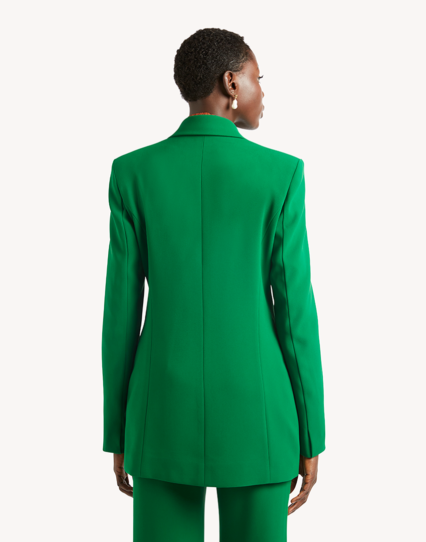 Lou Crepe Jacket - Green