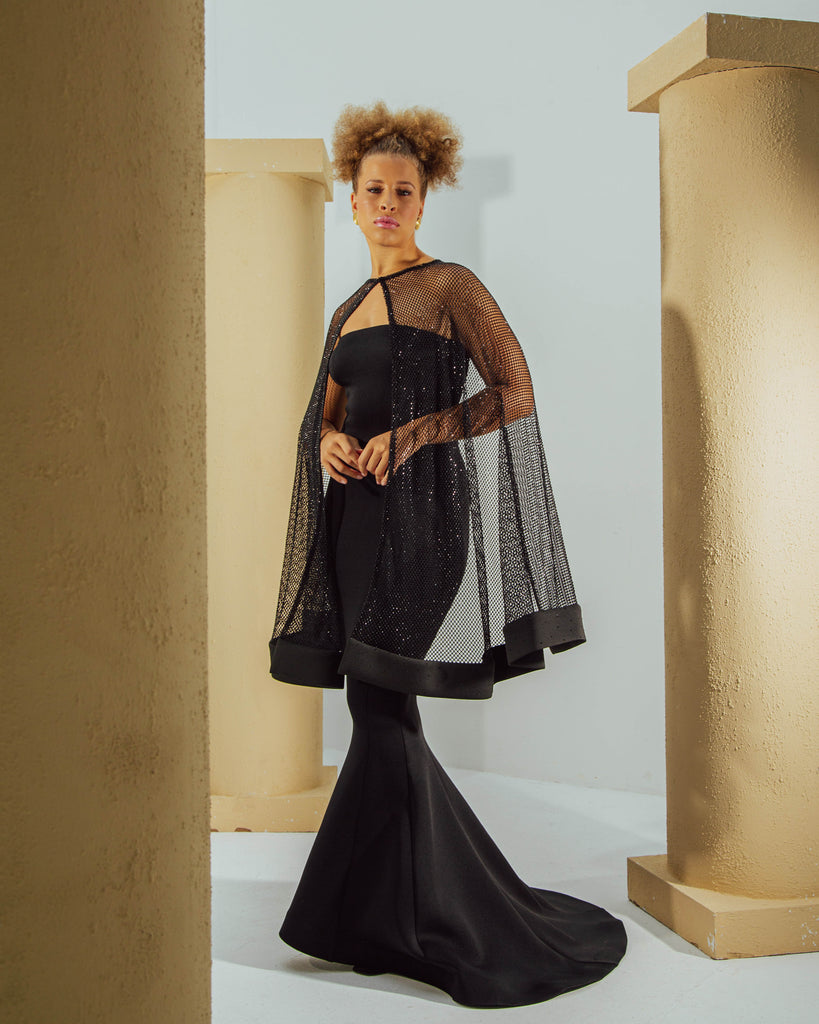 Organza hotsell cape dress