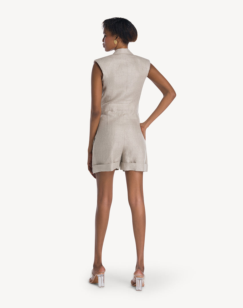 Sofia Tailored Hemp Playsuit