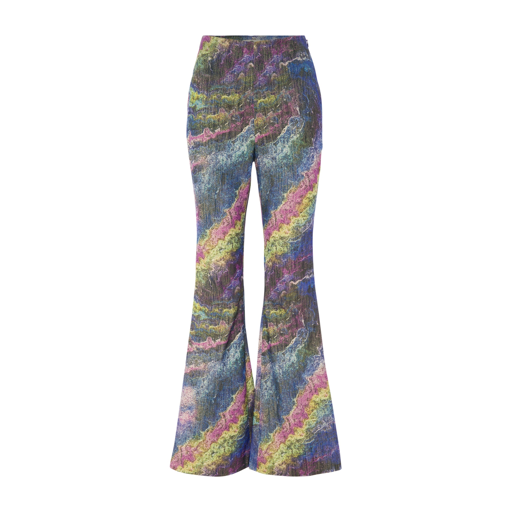 Galaxy High Waisted Flare Trousers