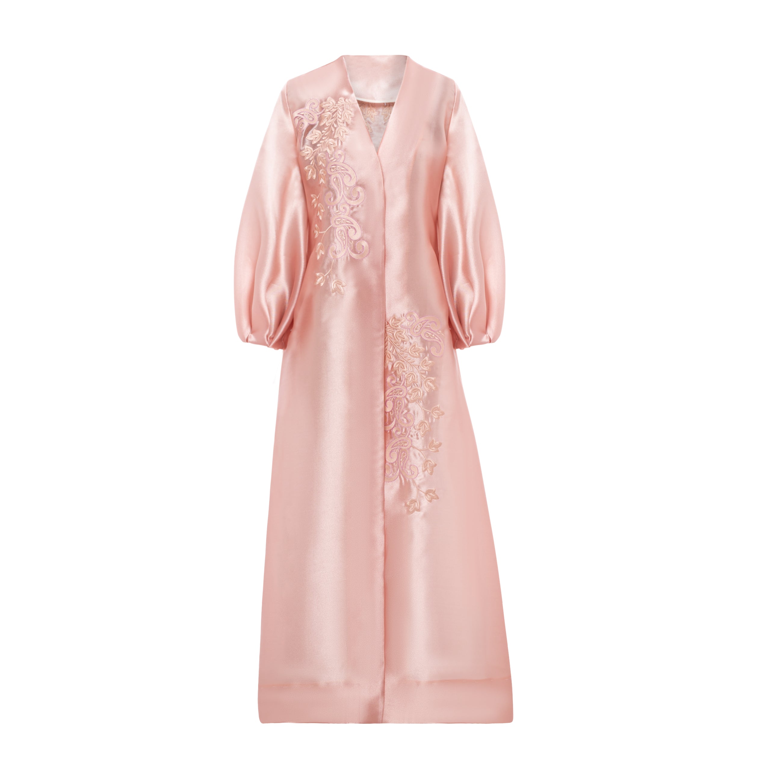 Garden Bloom Floral-applique Kaftan