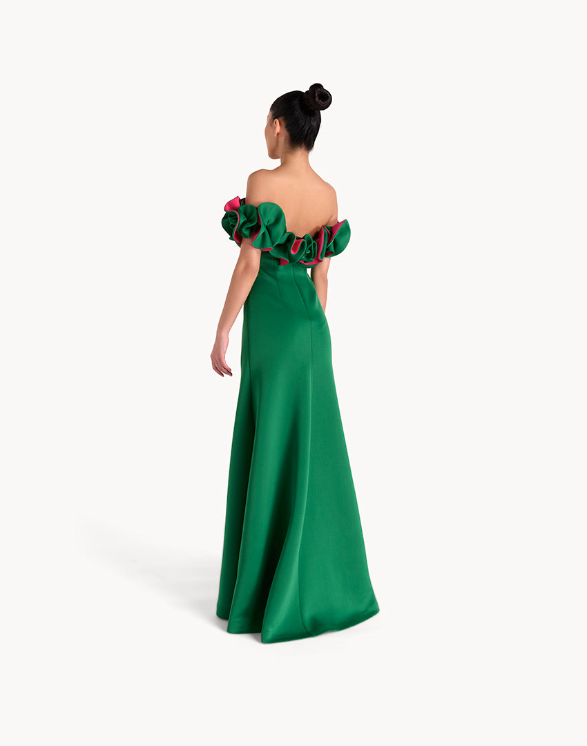 Floral Off Shoulder Maxi Dress