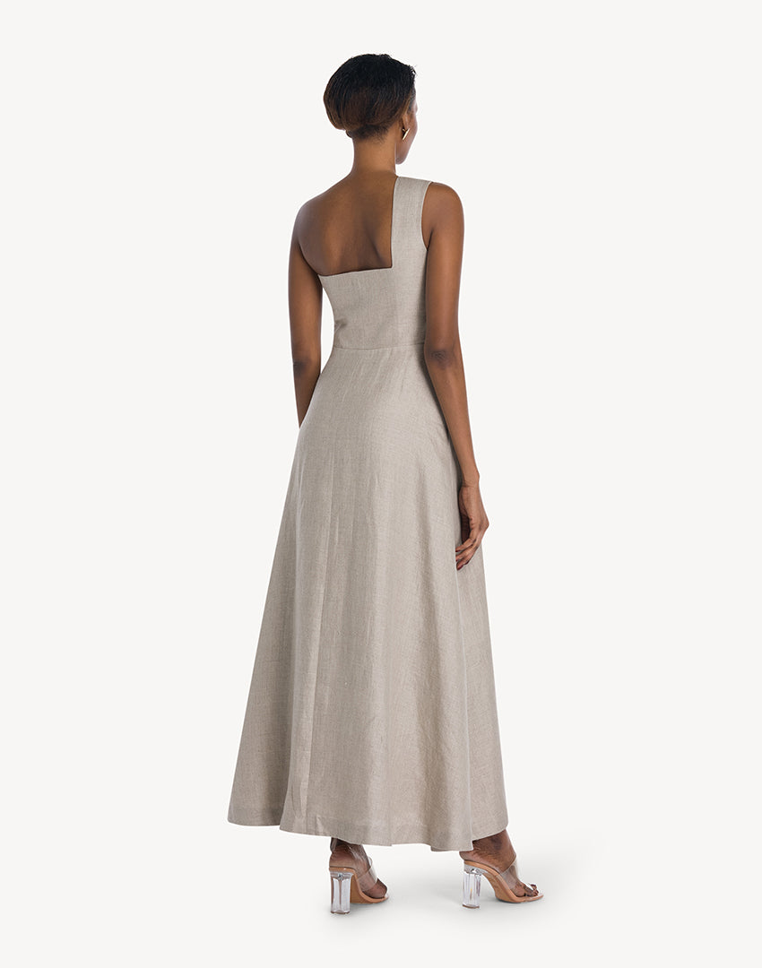 Lou One Shoulder Hemp Dress