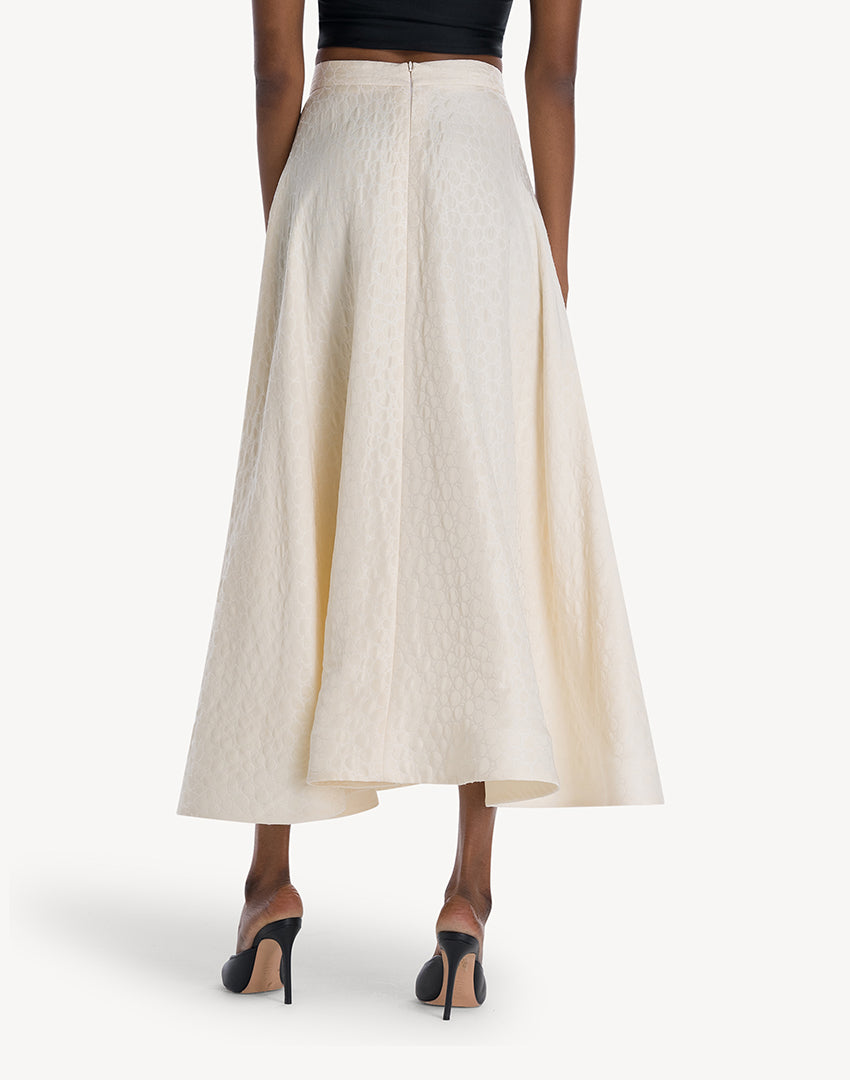 Nala Silk A-line Skirt