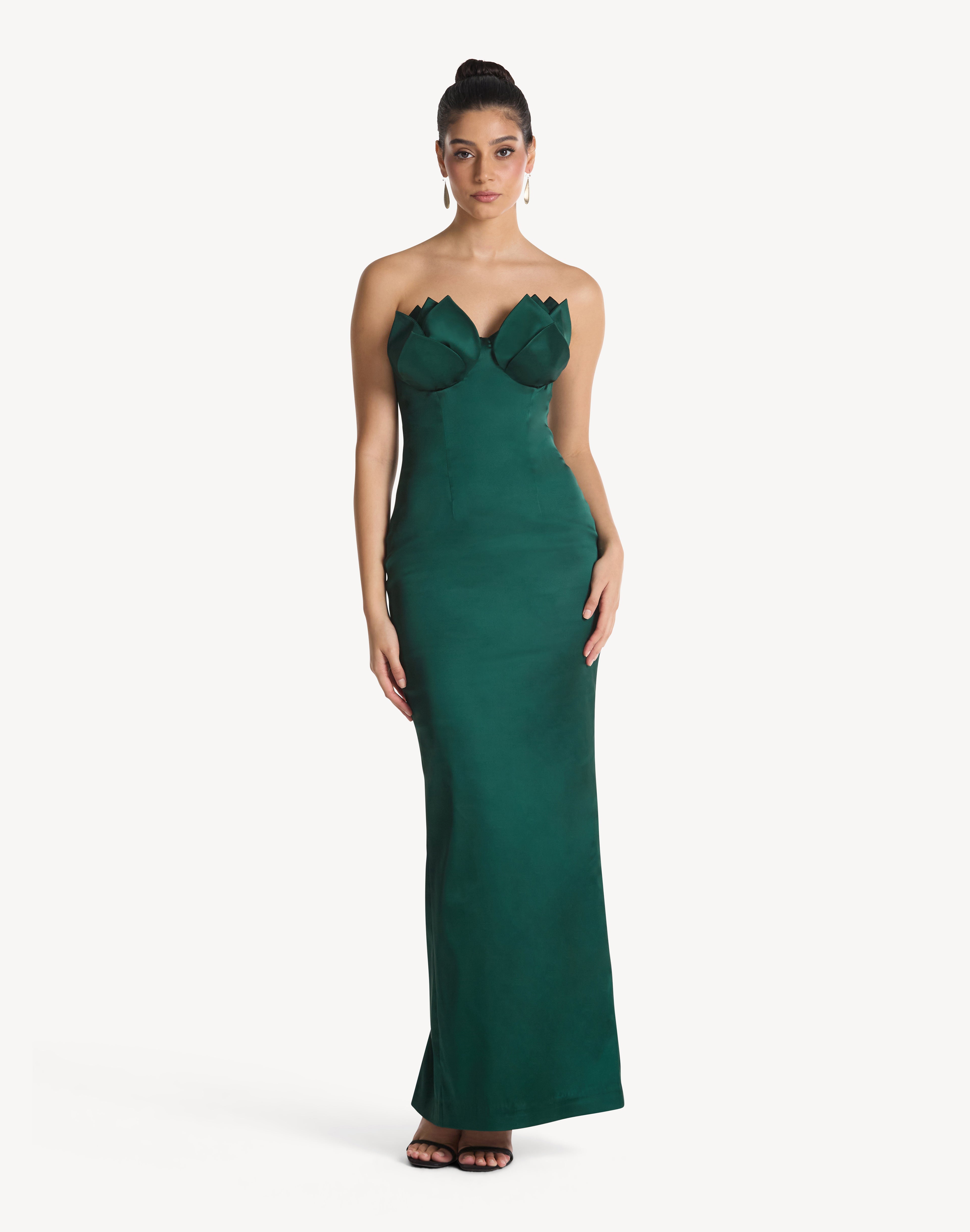 Lotus Silhouette Corset Dress