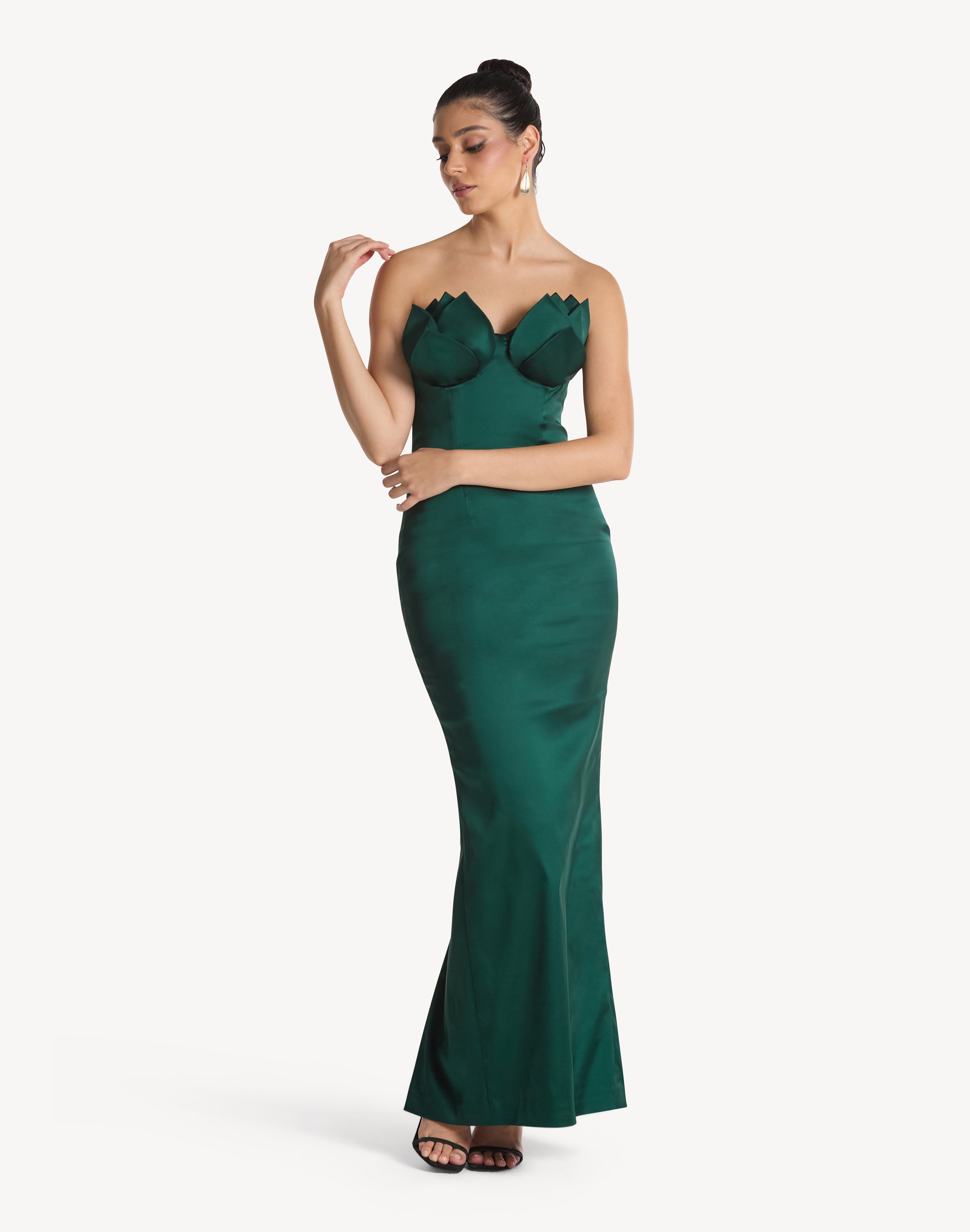 Lotus Silhouette Corset Dress