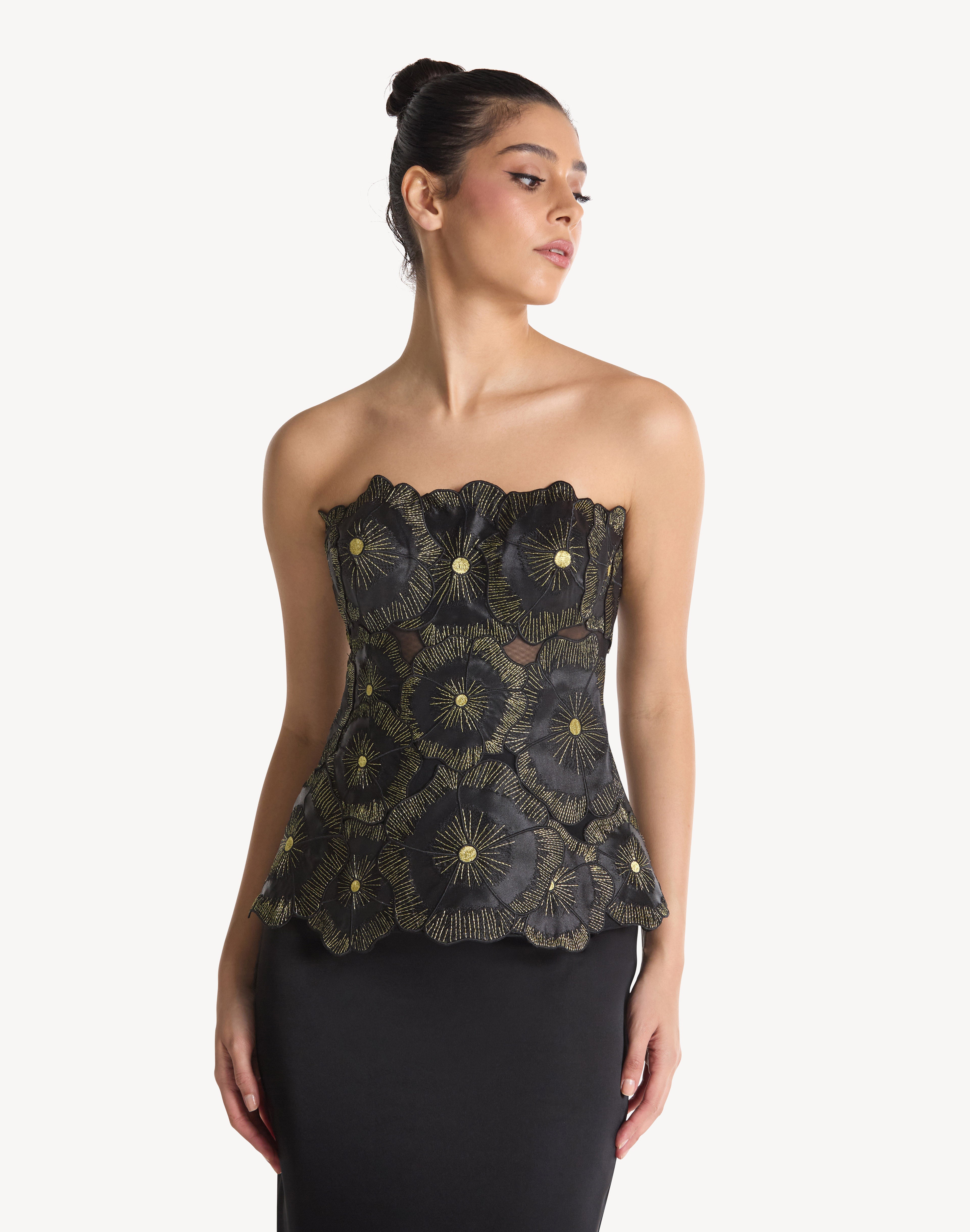 Flora Applique Summer Corset