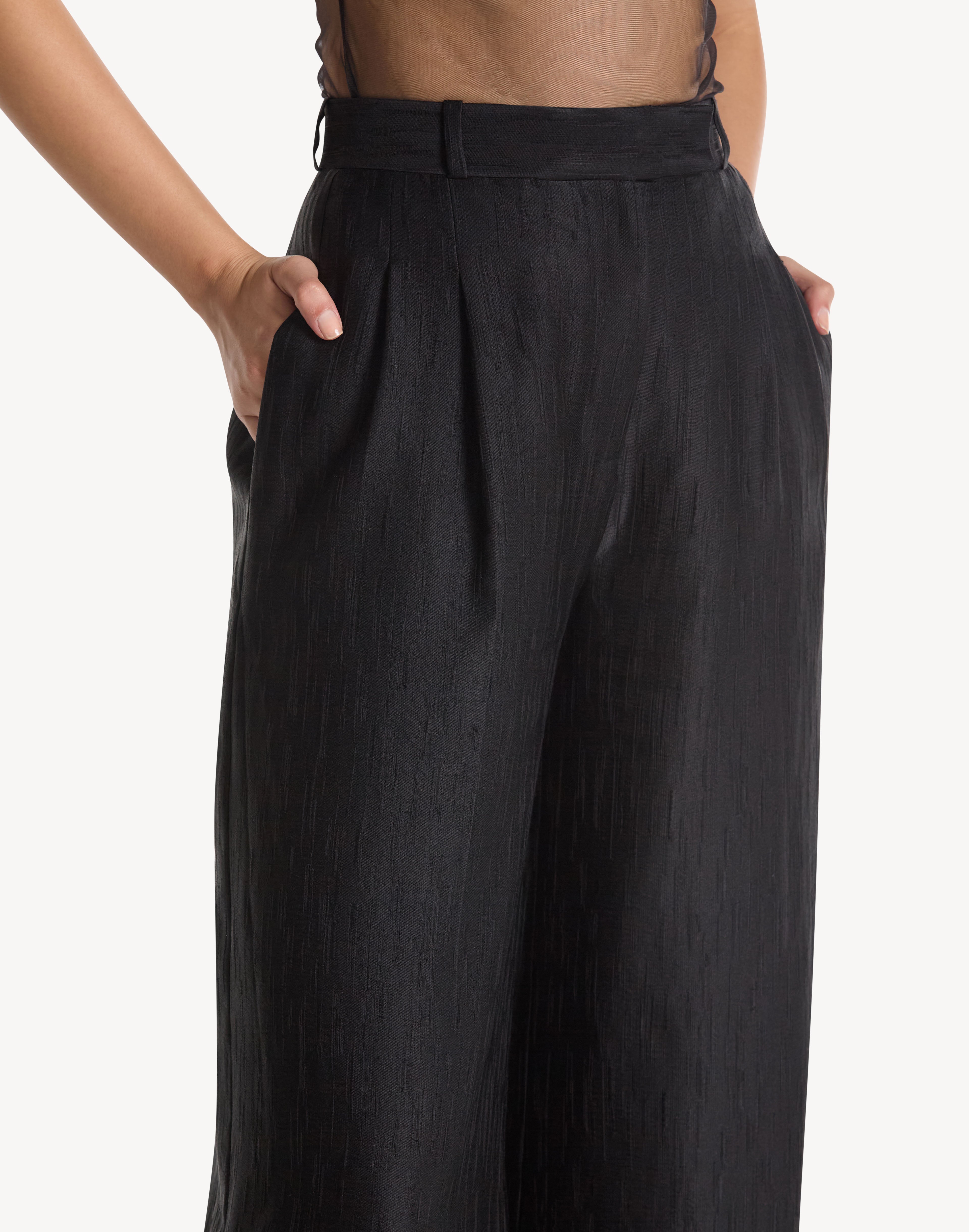 Pure Silk Wide Pants