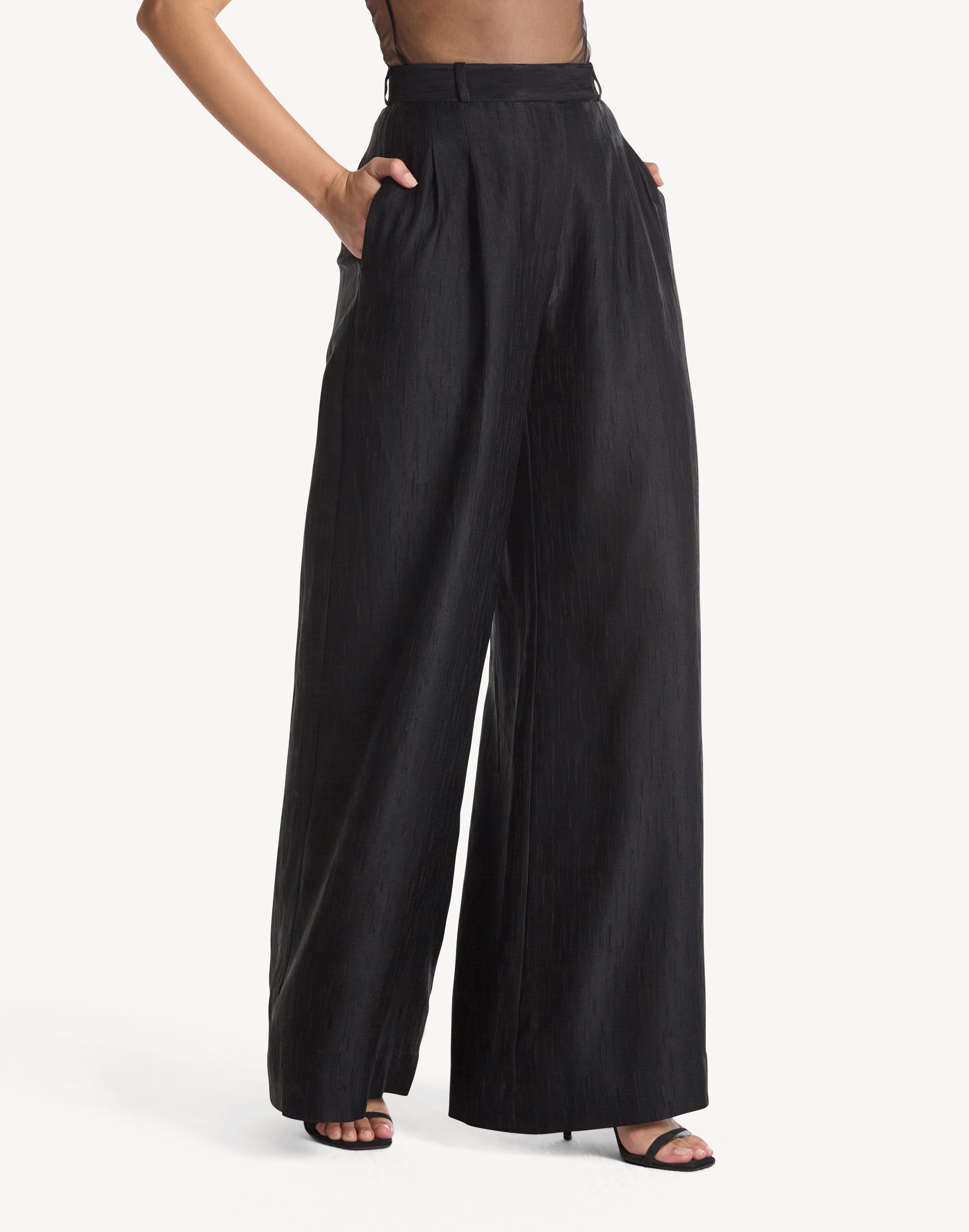 Pure Silk Wide Pants