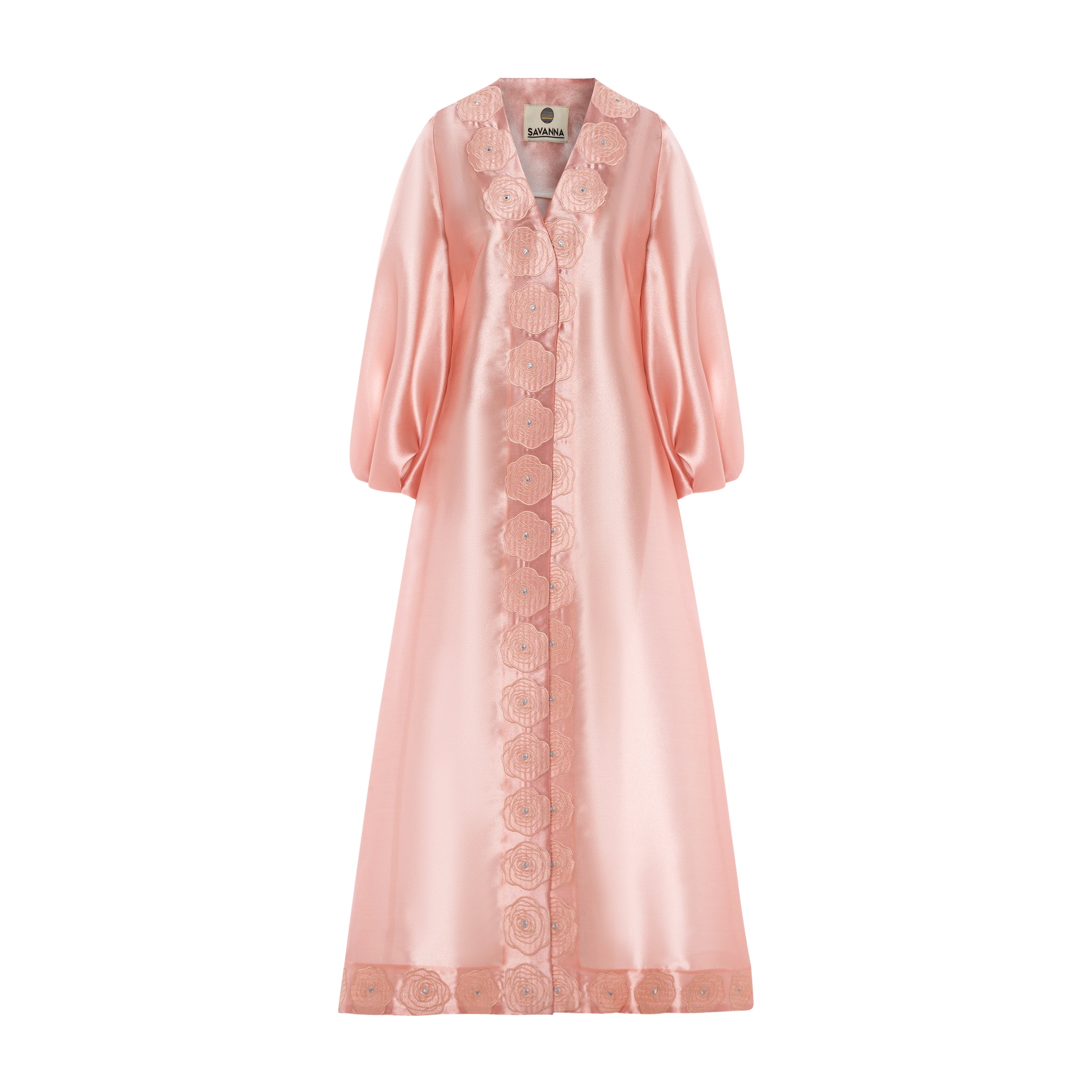 Garland Rose Applique Kaftan