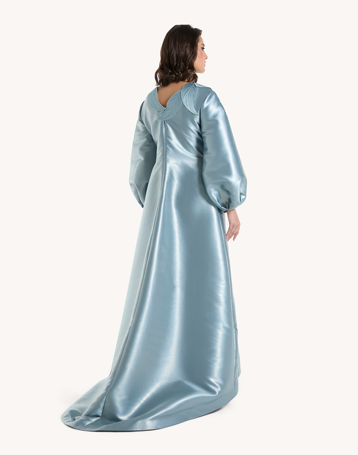 Sheba Leaf Appliqué Gown
