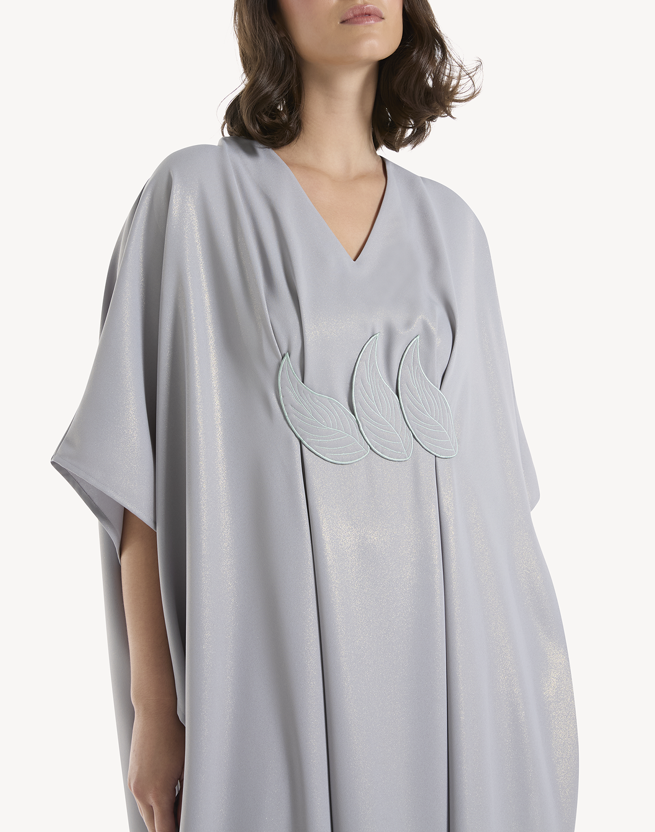 Sanaa Leaf Applique Kaftan Set