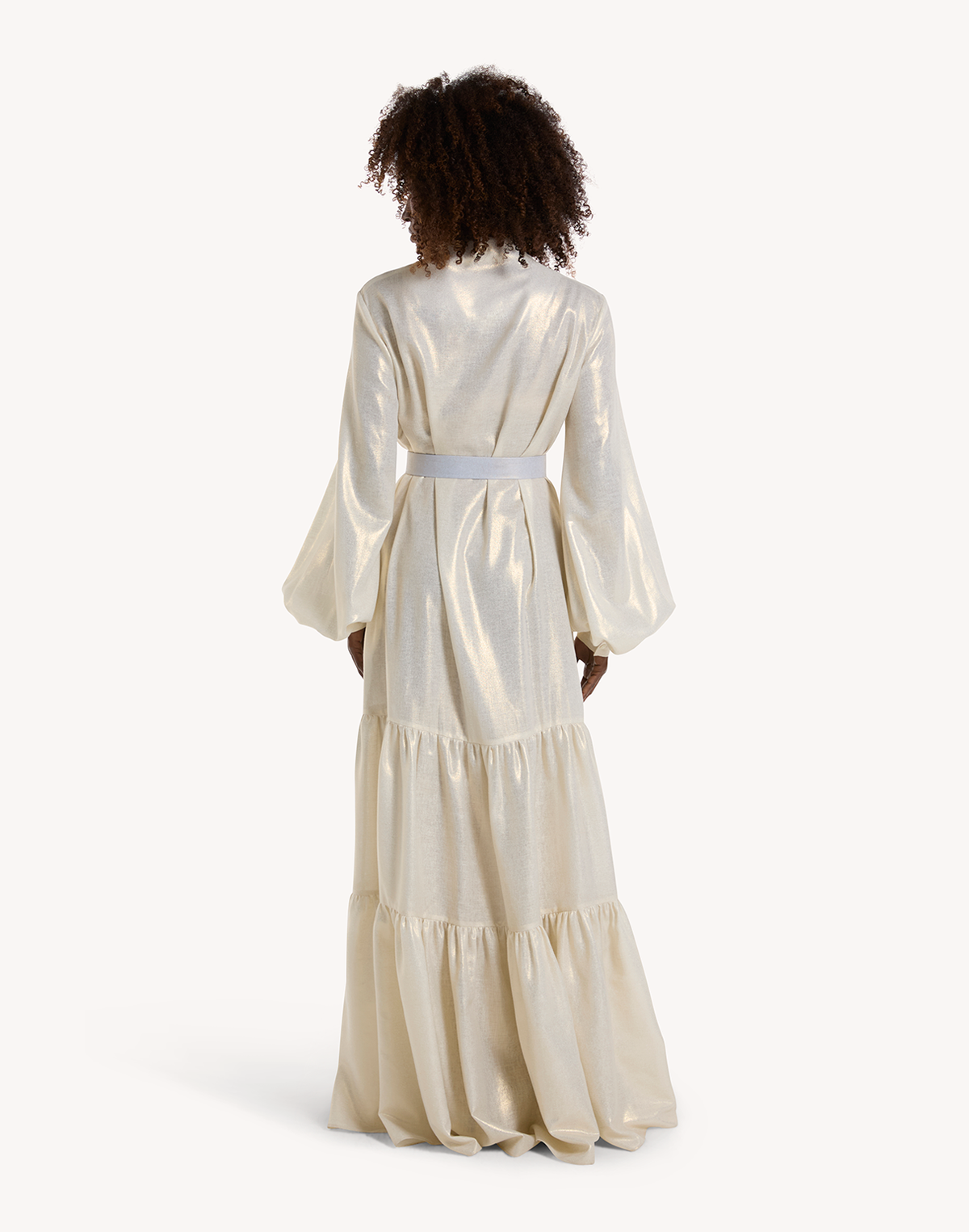 Yasmin Leaf linen Maxi Dress