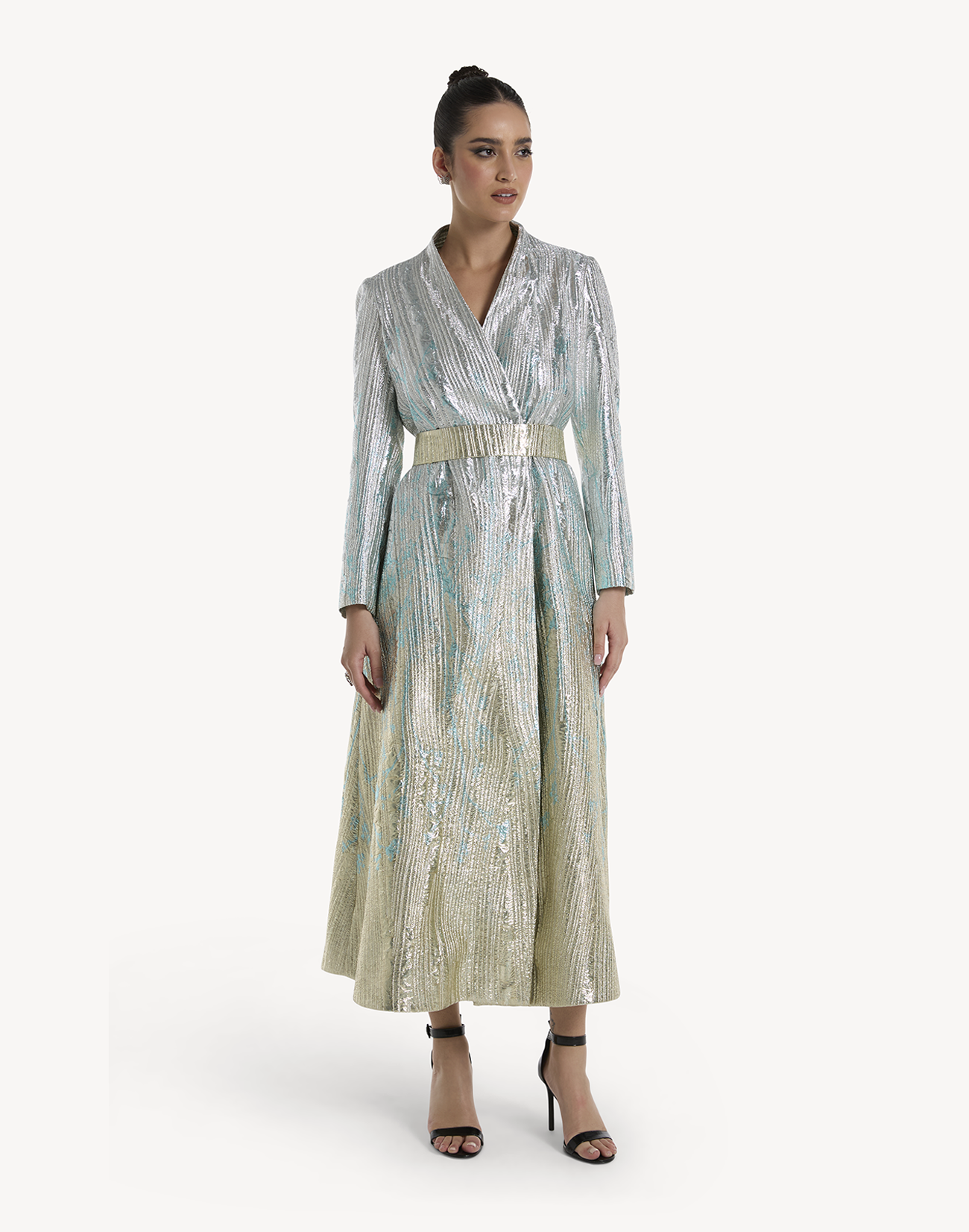 Hiba Brocade Dress Kimono