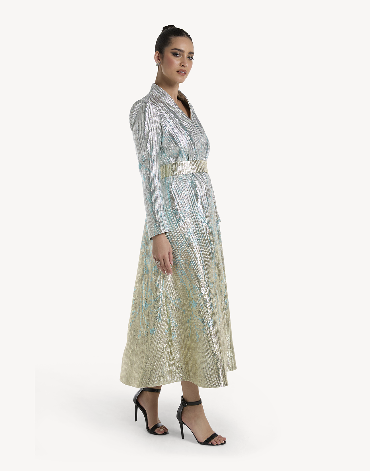 Hiba Brocade Dress Kimono