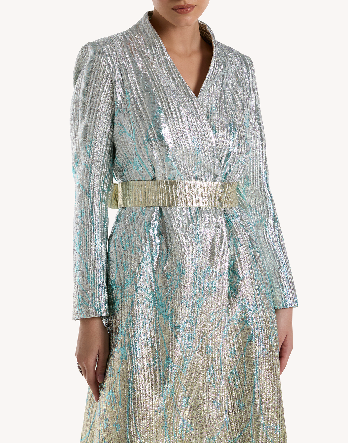 Hiba Brocade Dress Kimono