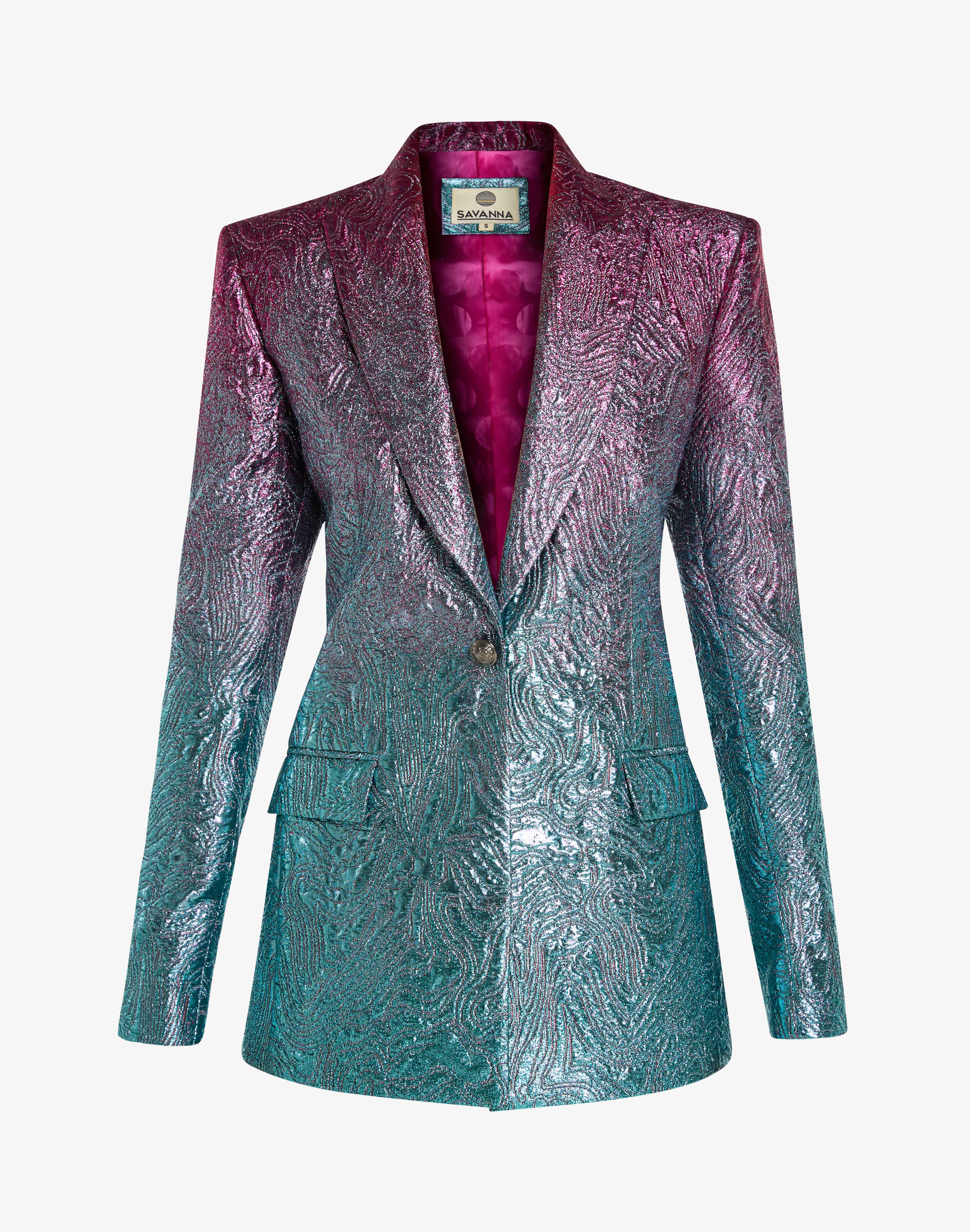 Brocade tailored jacket