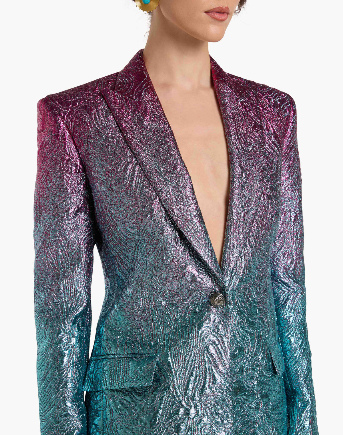 Aisha Brocade Tailored Jacket