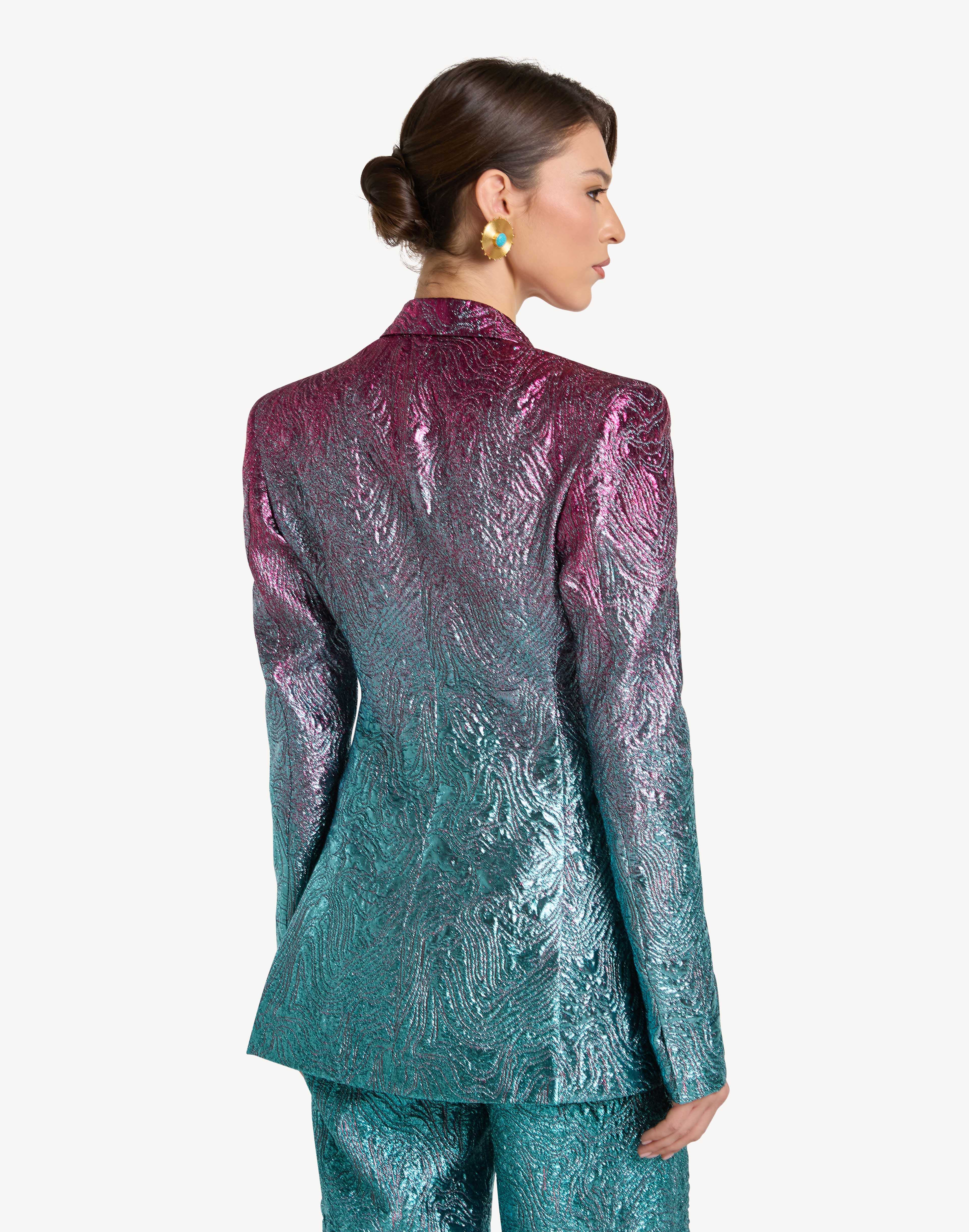 Brocade tailored jacket