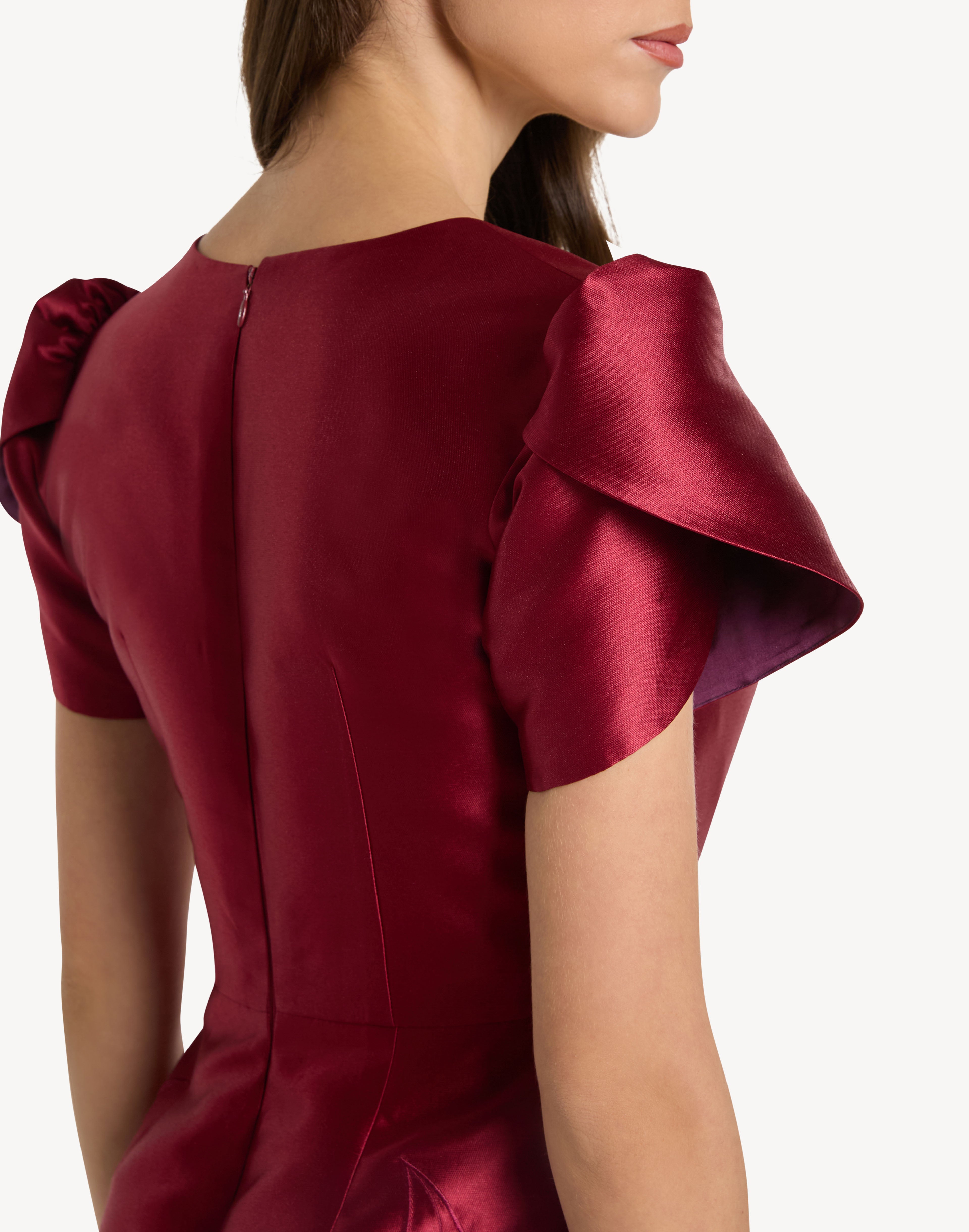 Magnific Leaf Appliqué Dress