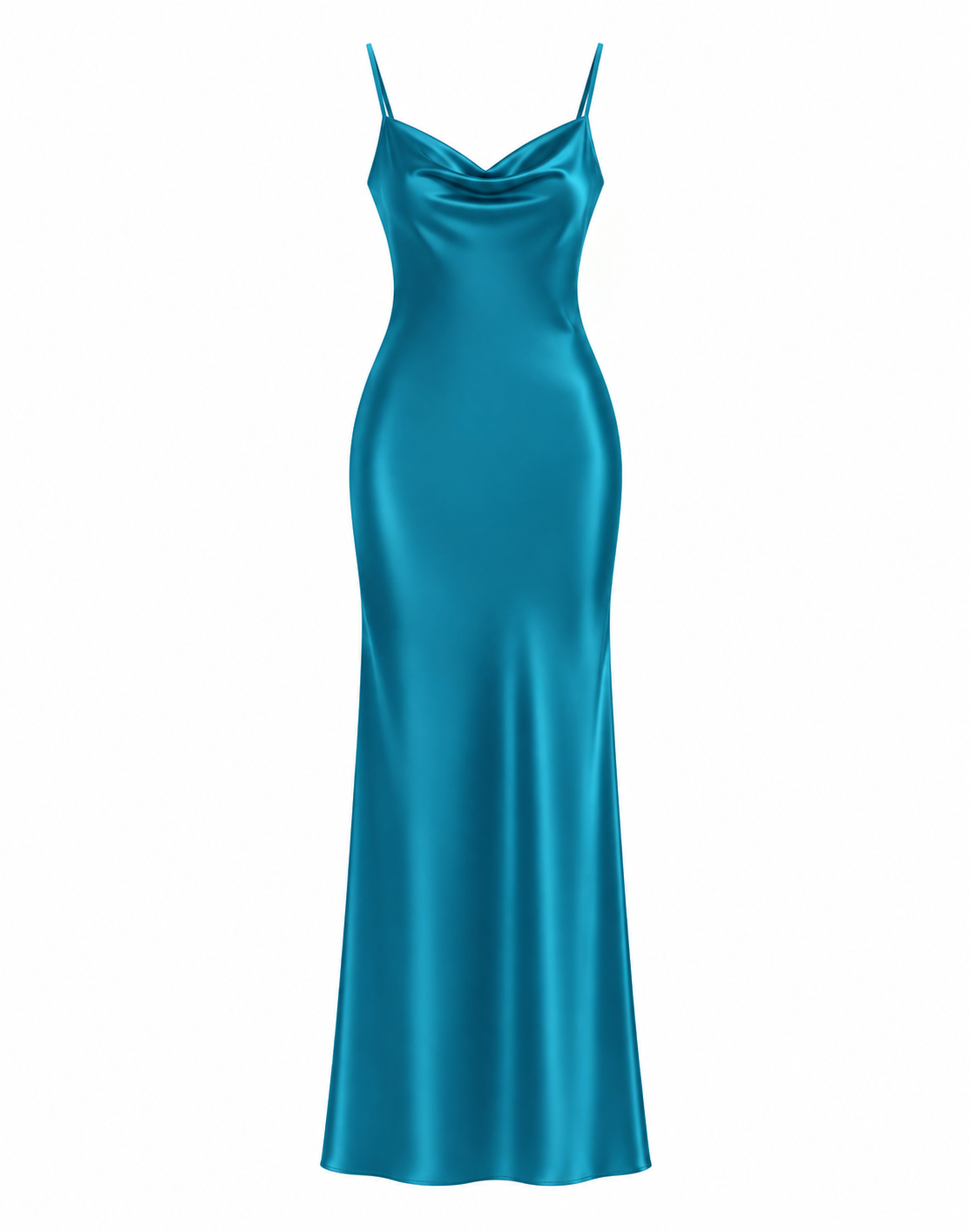 Essential Satin Cowl-Neck Slip Dress