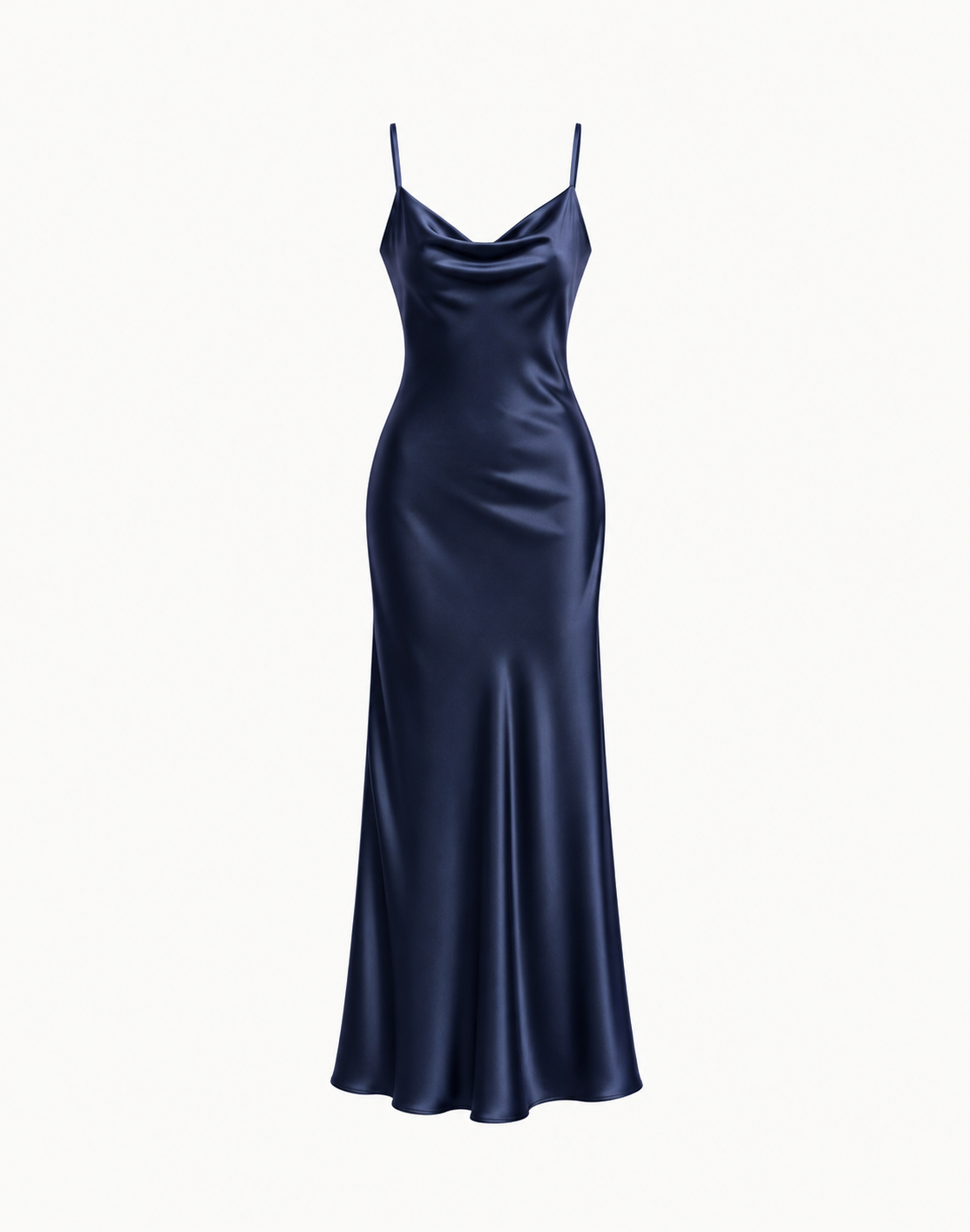 Essential Satin Cowl-Neck Slip Dress