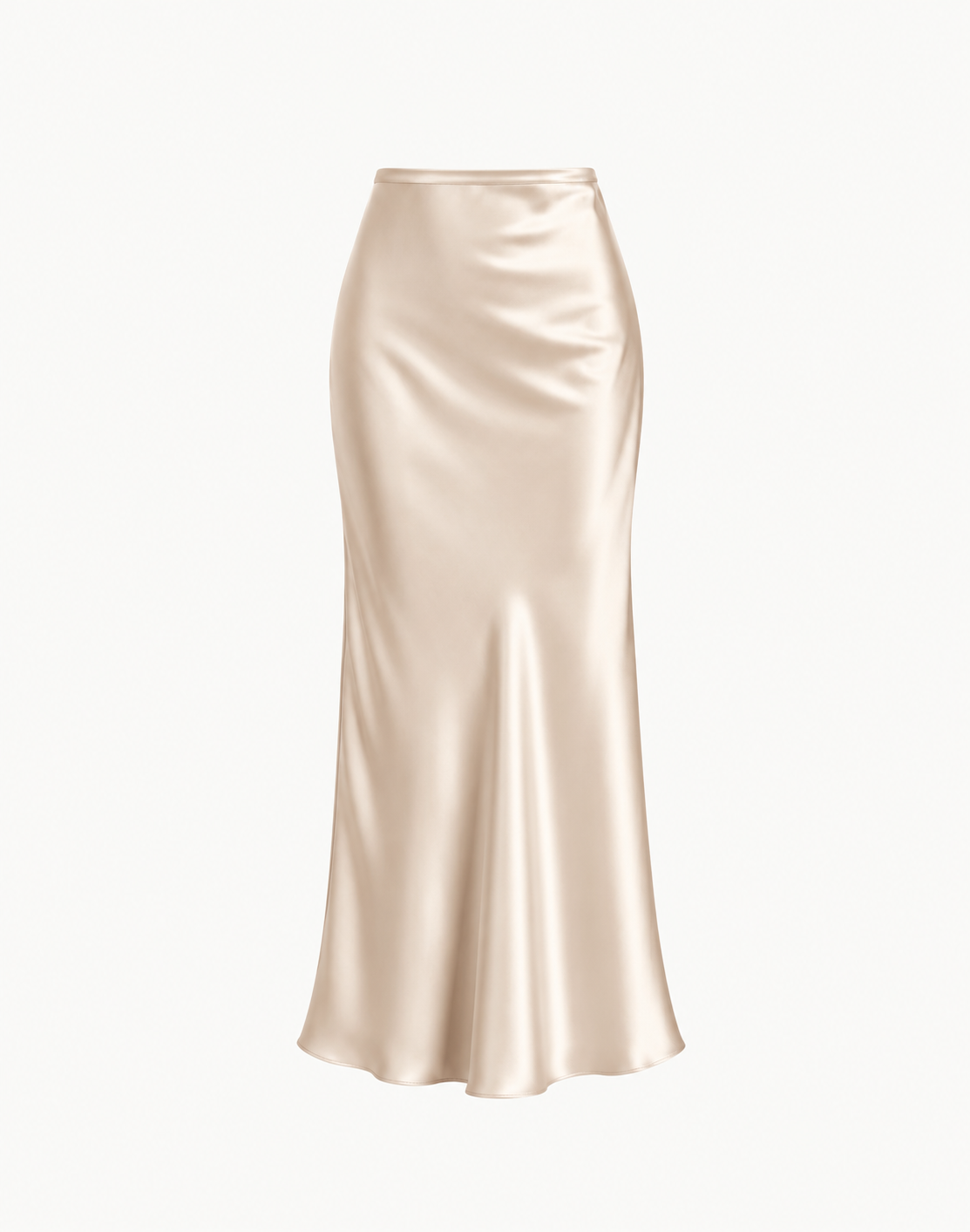 Essentials - Satin Midi Skirt