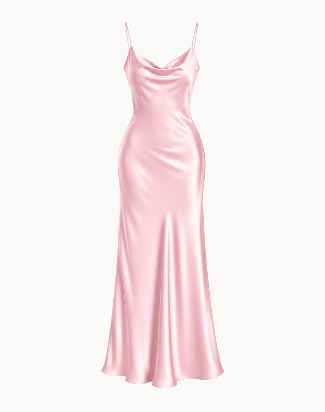 Essential Satin Cowl-Neck Slip Dress
