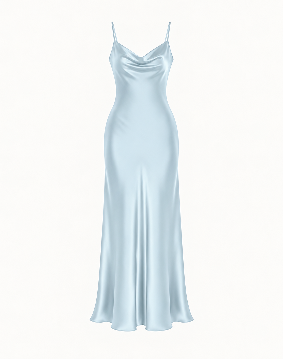 Essential Satin Cowl-Neck Slip Dress