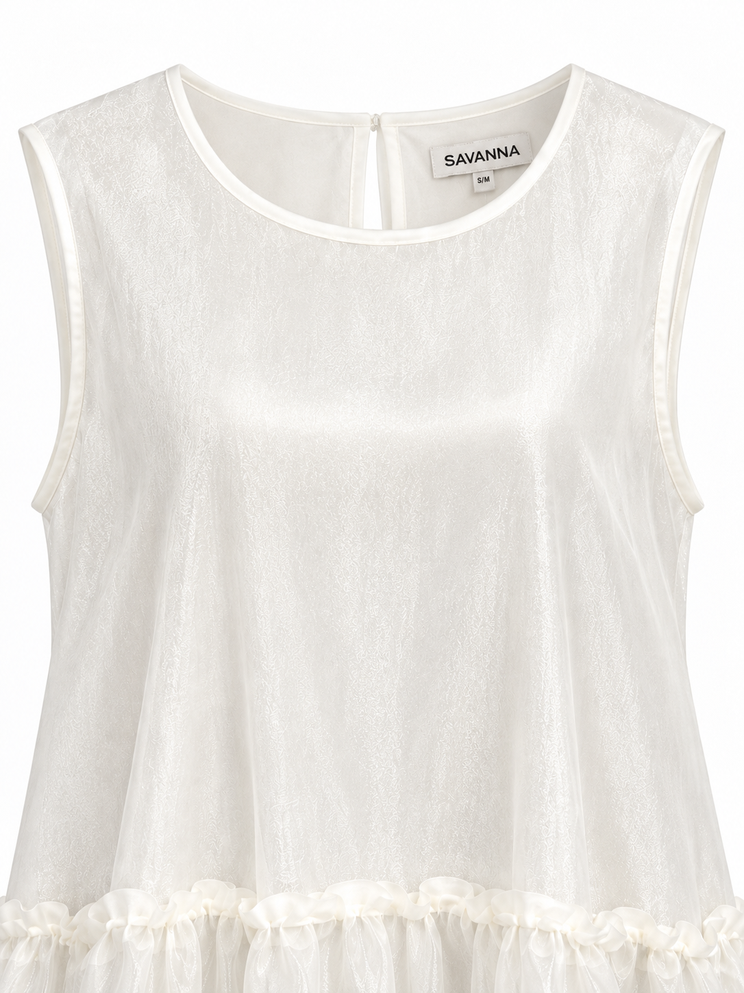 Layered Sleeveless Organza Summer Dress