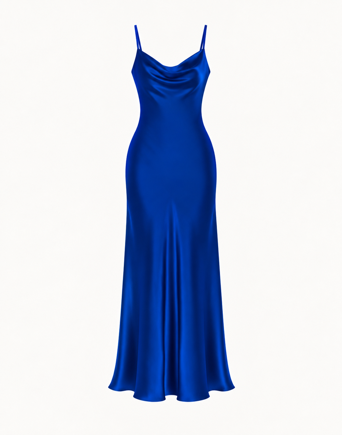 Essential Satin Cowl-Neck Slip Dress
