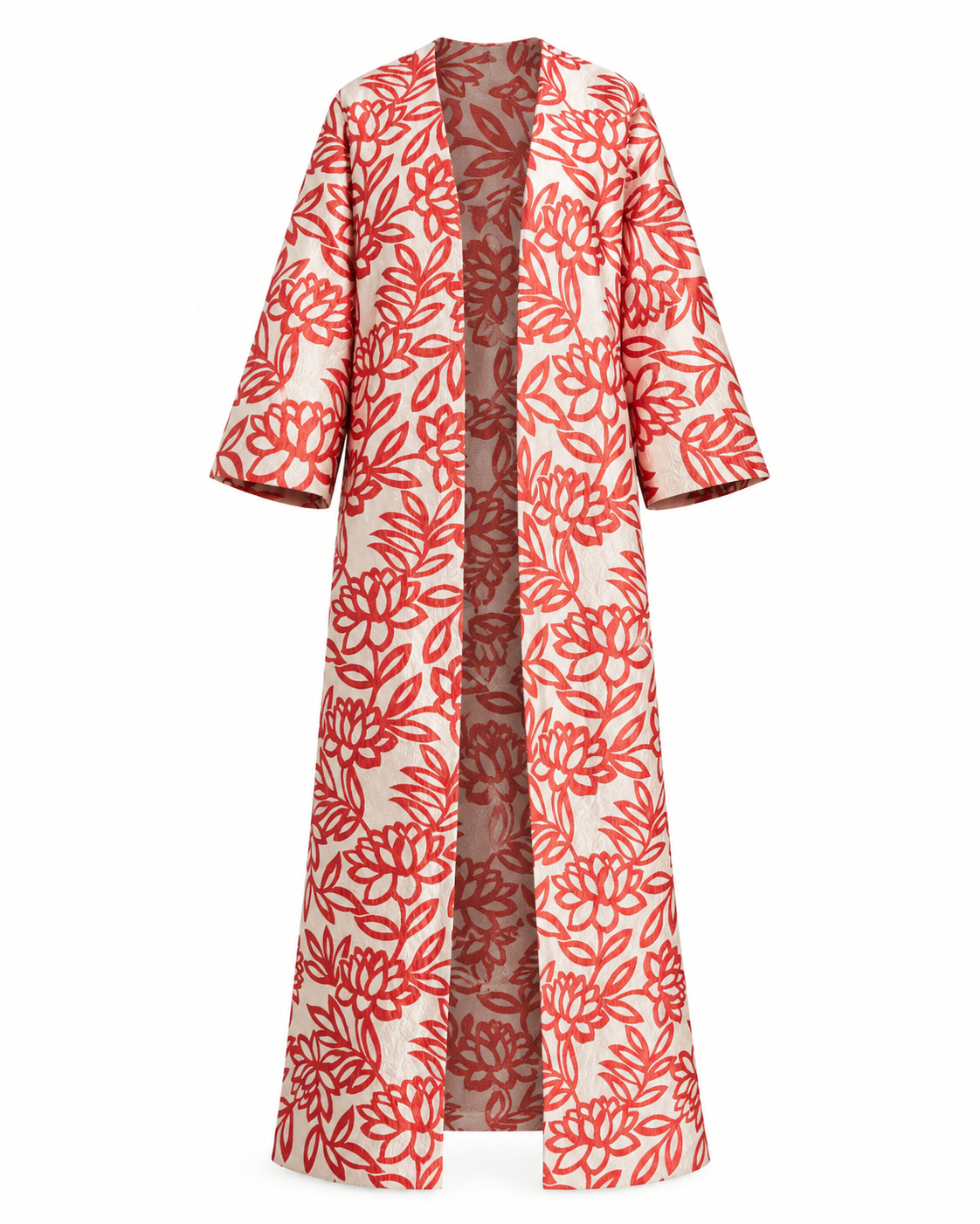 Floral Jacquard Kaftan Abaya