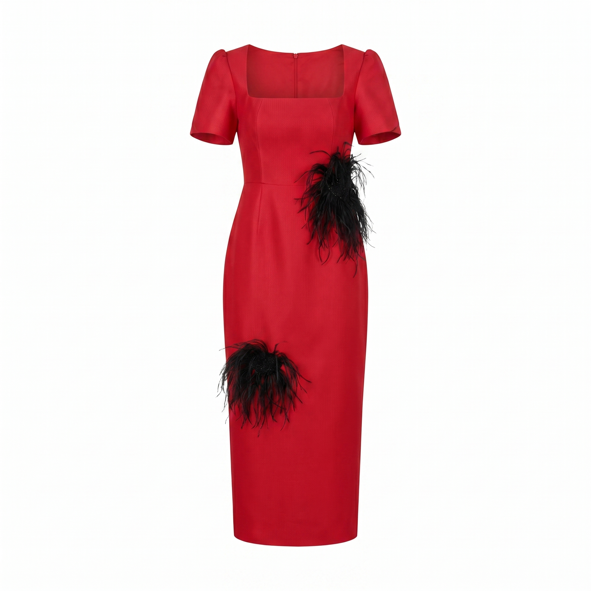 Amahle Feather Embellished Dress