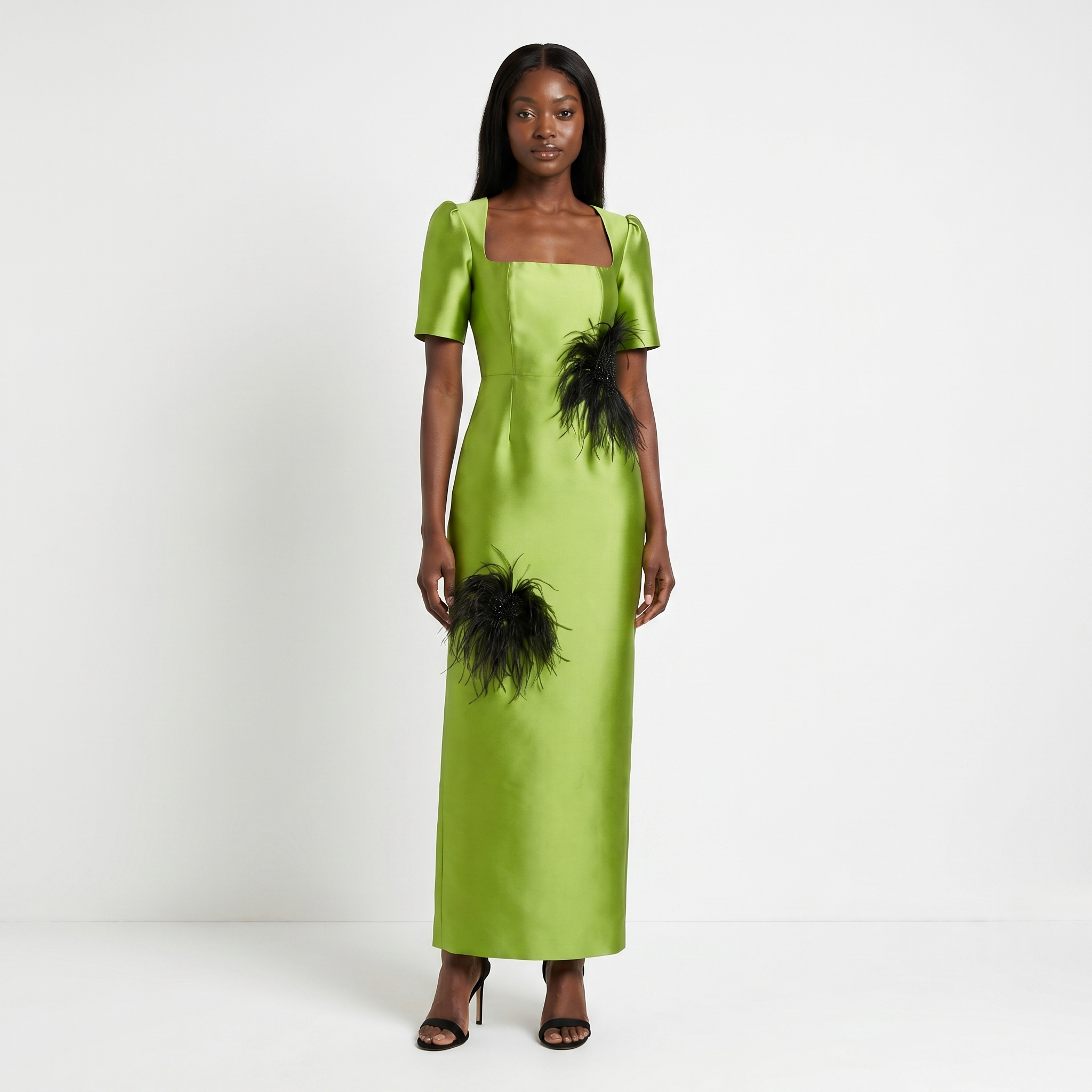 Amahle Feather Embellished Dress
