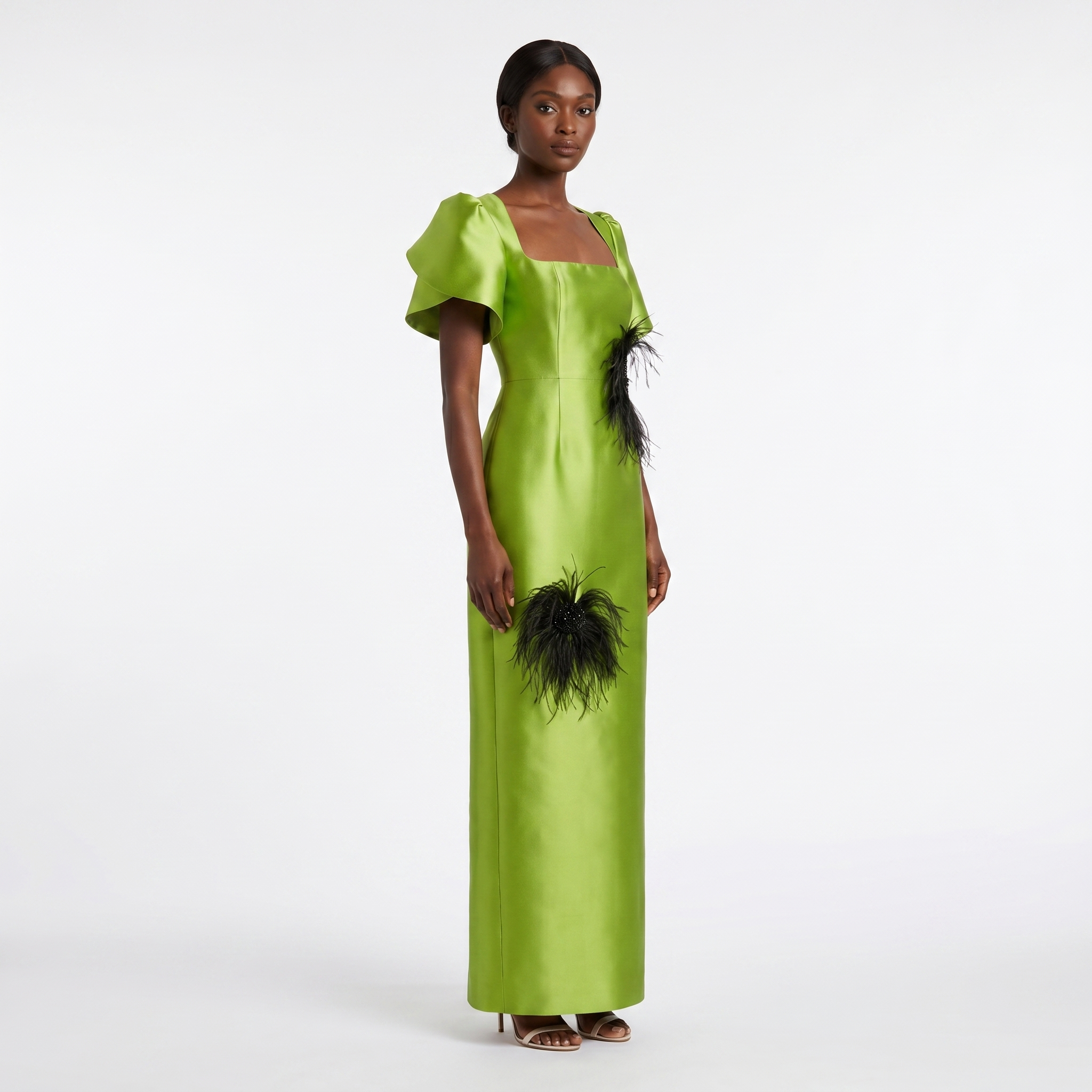 Amahle Feather Embellished Dress