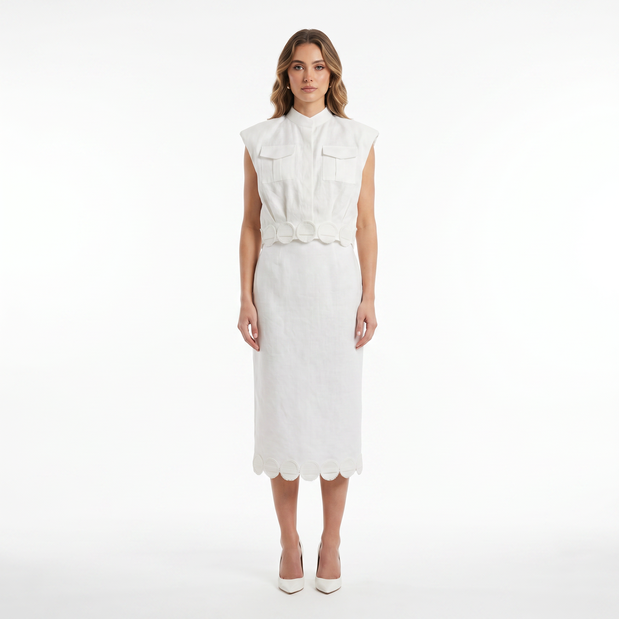 Hemp Logo Applique pencil Skirt