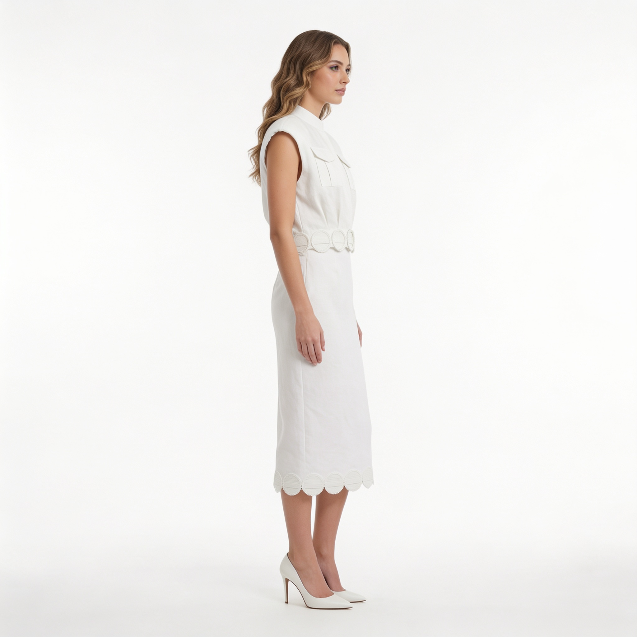Hemp Logo Applique pencil Skirt