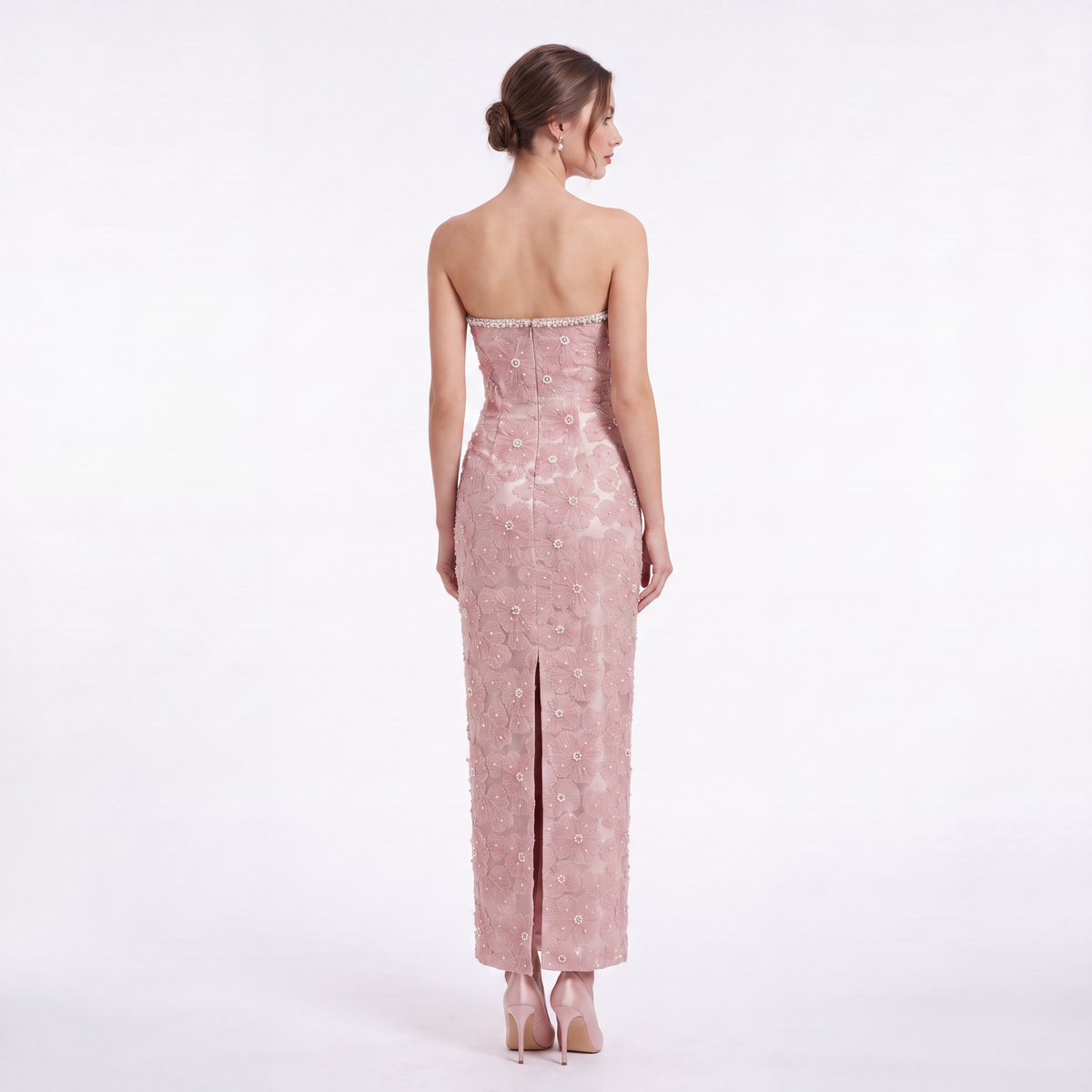 Pearl Bloom Pencil Cocktail Dress