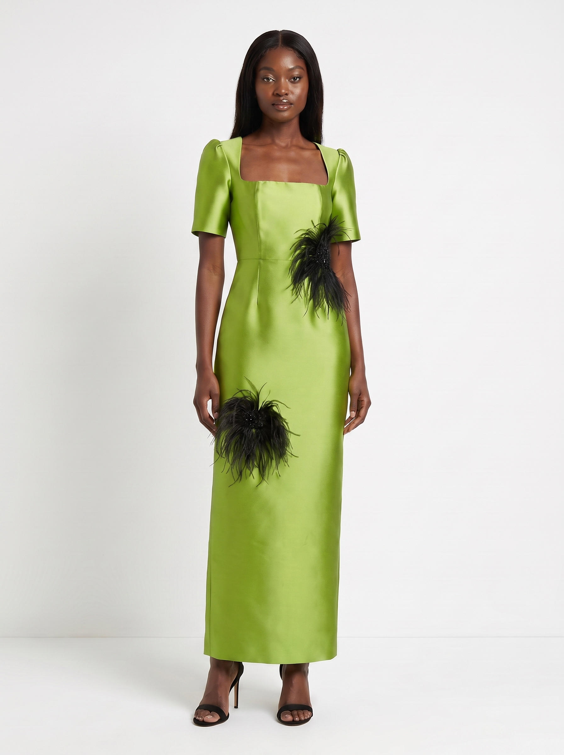 Amahle Feather Embellished Dress