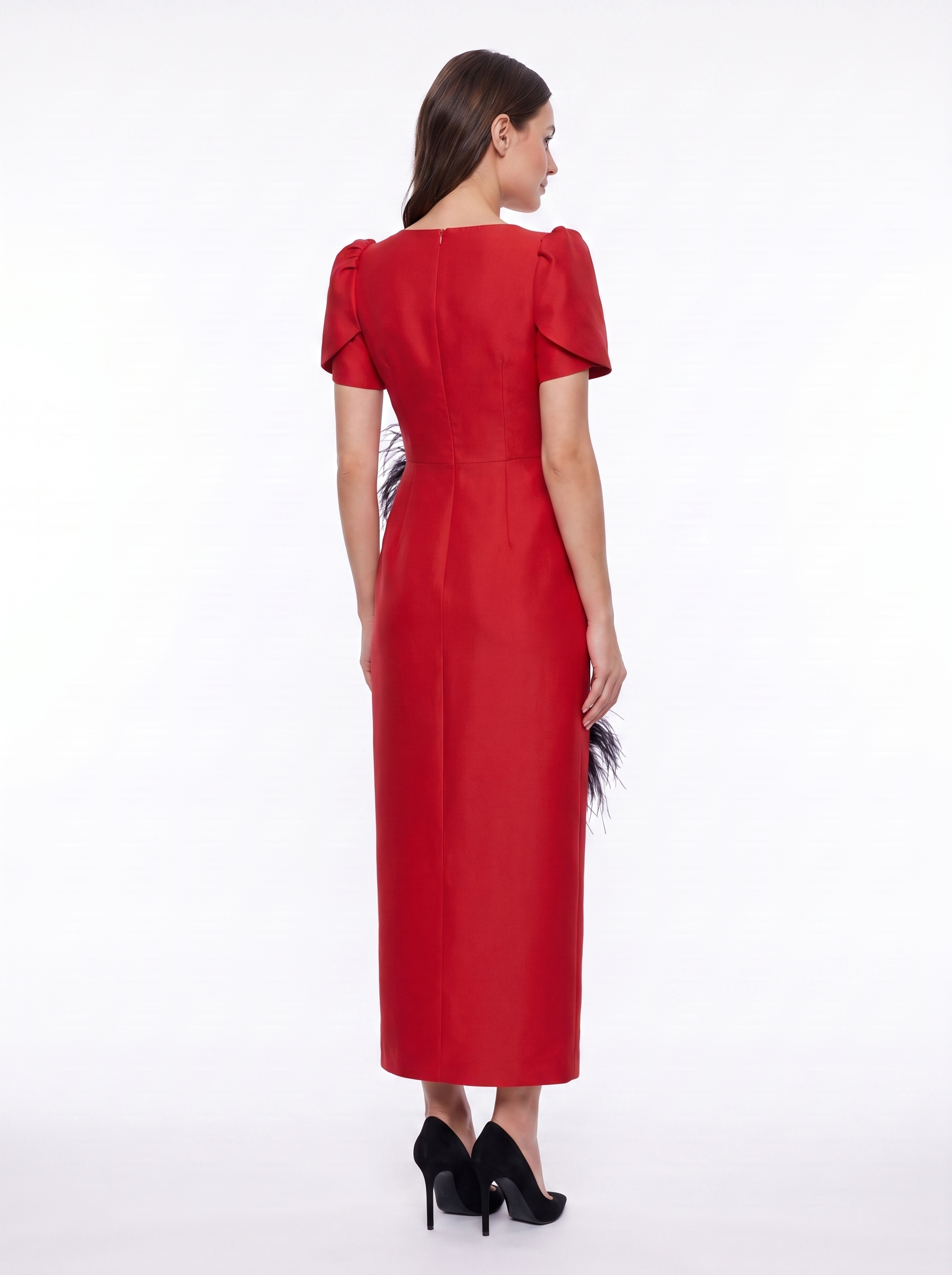Amahle Feather Embellished Dress